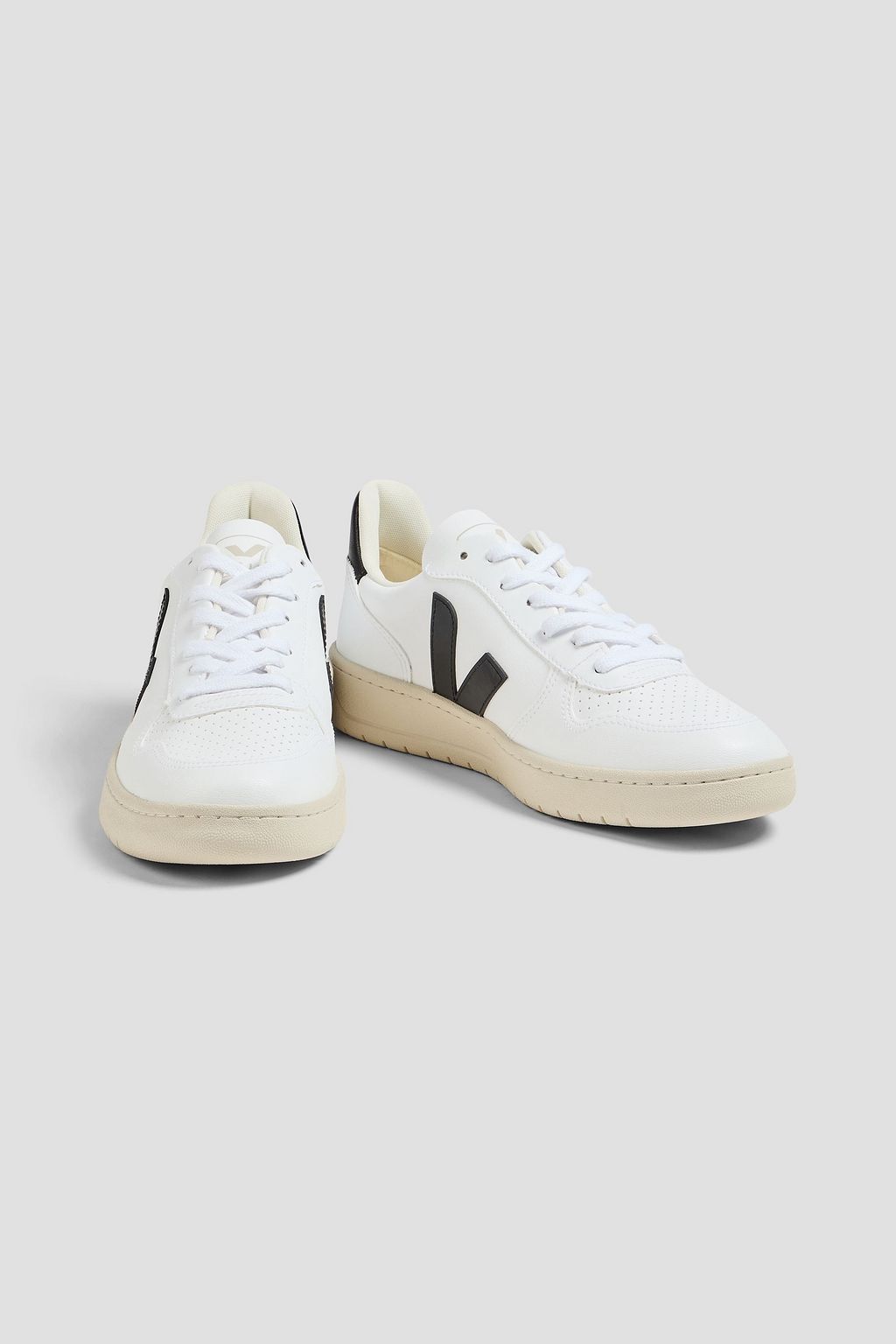 VEJA V-10 add perforated leather sneakers