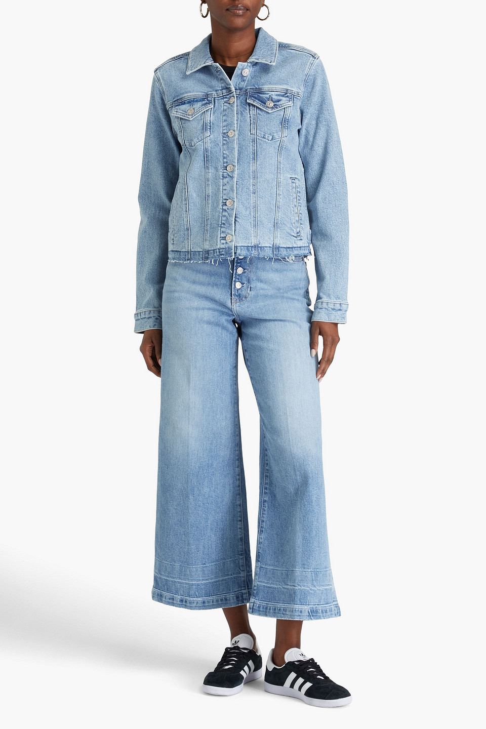 Paige Rowan Denim Jacket In Hellblauer Denim