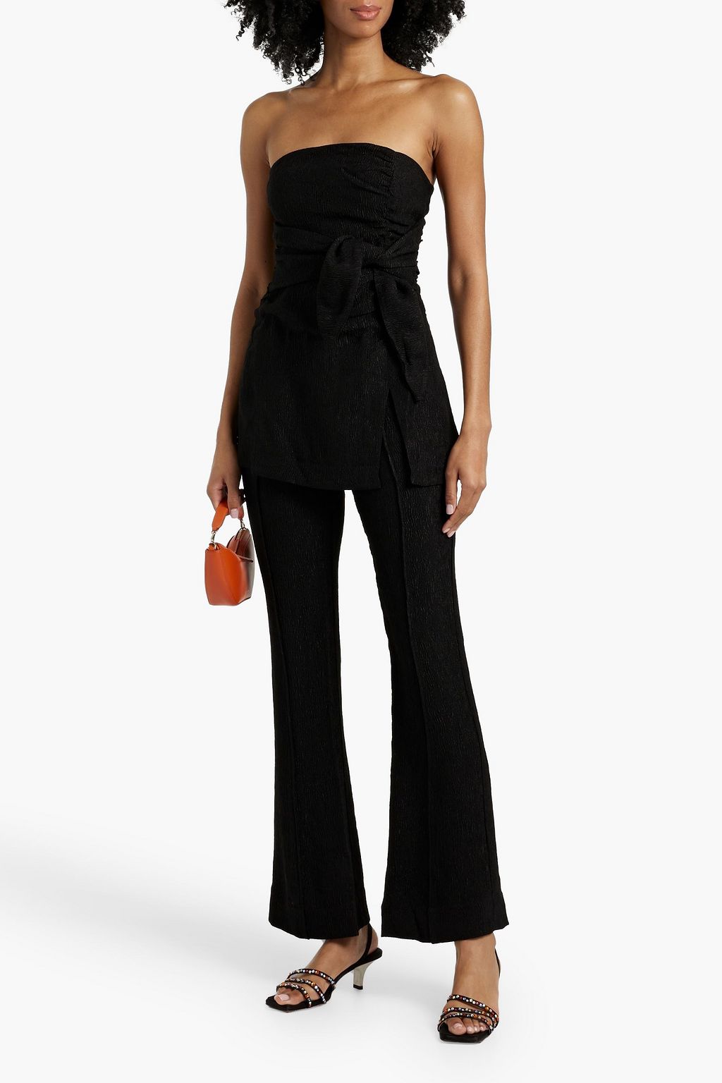 GANNI Jacquard flared pants