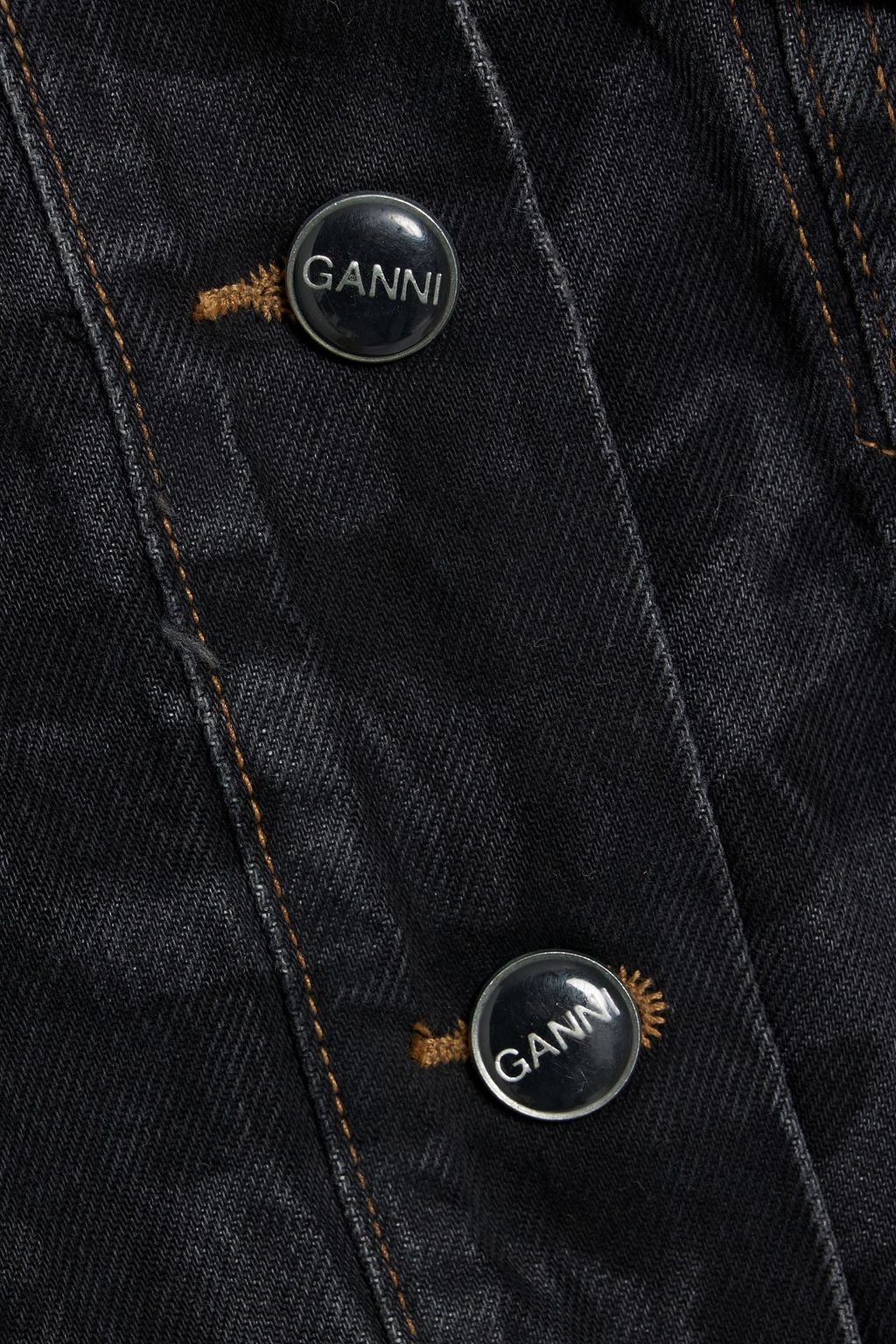 GANNI Tiger-print denim jacket