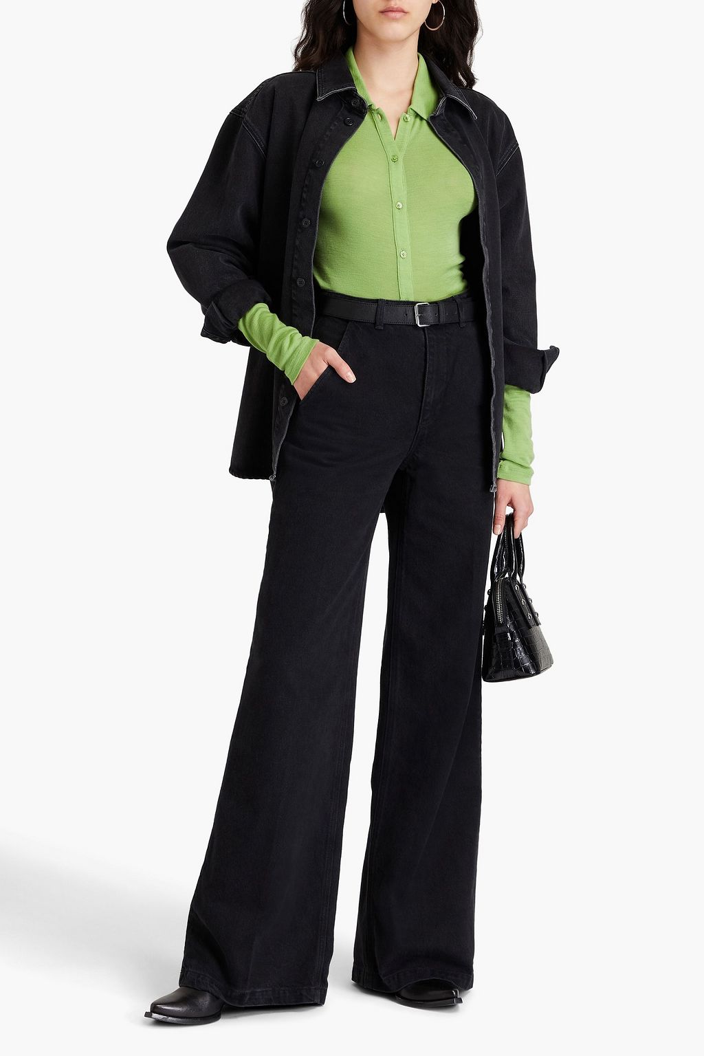 PAIGE Harper high-rise wide-leg jeans