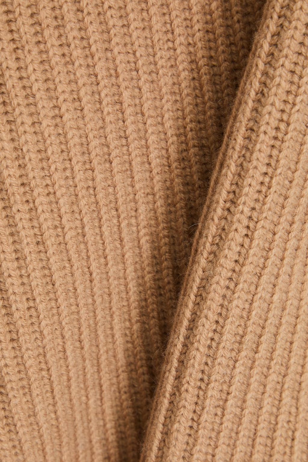 MAX MARA سويتر بياقة عالية من مزيج الكشمير والصوف المضلّع