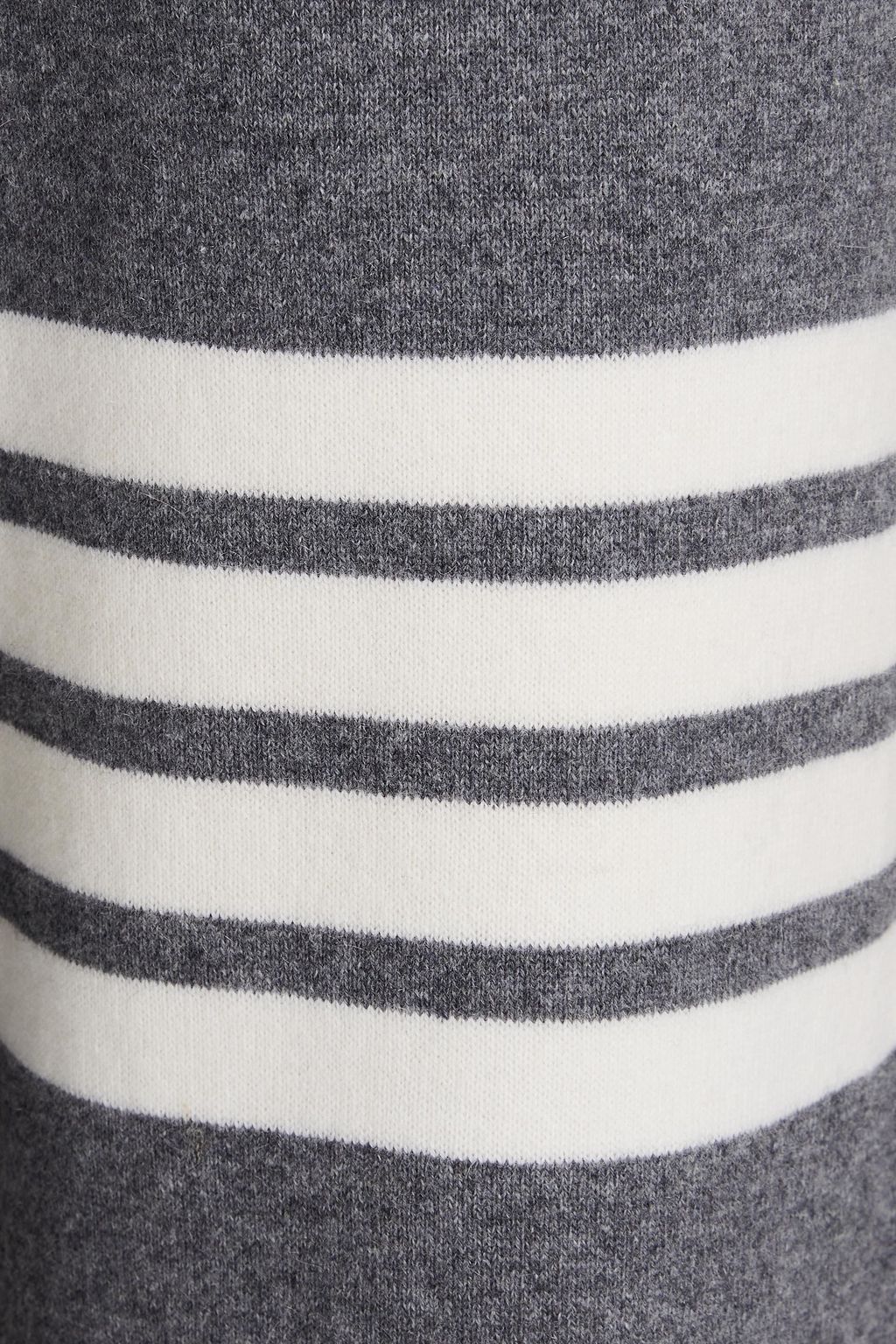 THOM BROWNE Striped cashmere-blend track pants