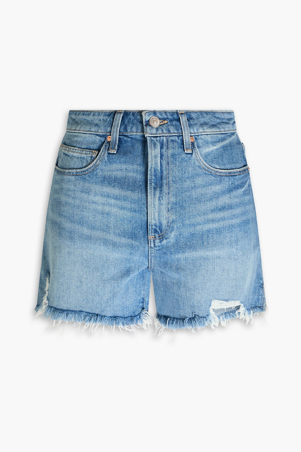 PAIGE DANI FRAYED DENIM SHORTS