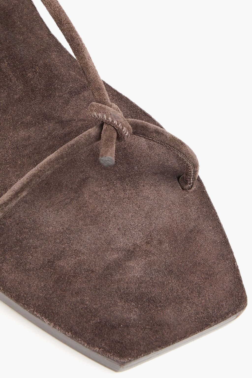 RICK OWENS Knotted suede sandals