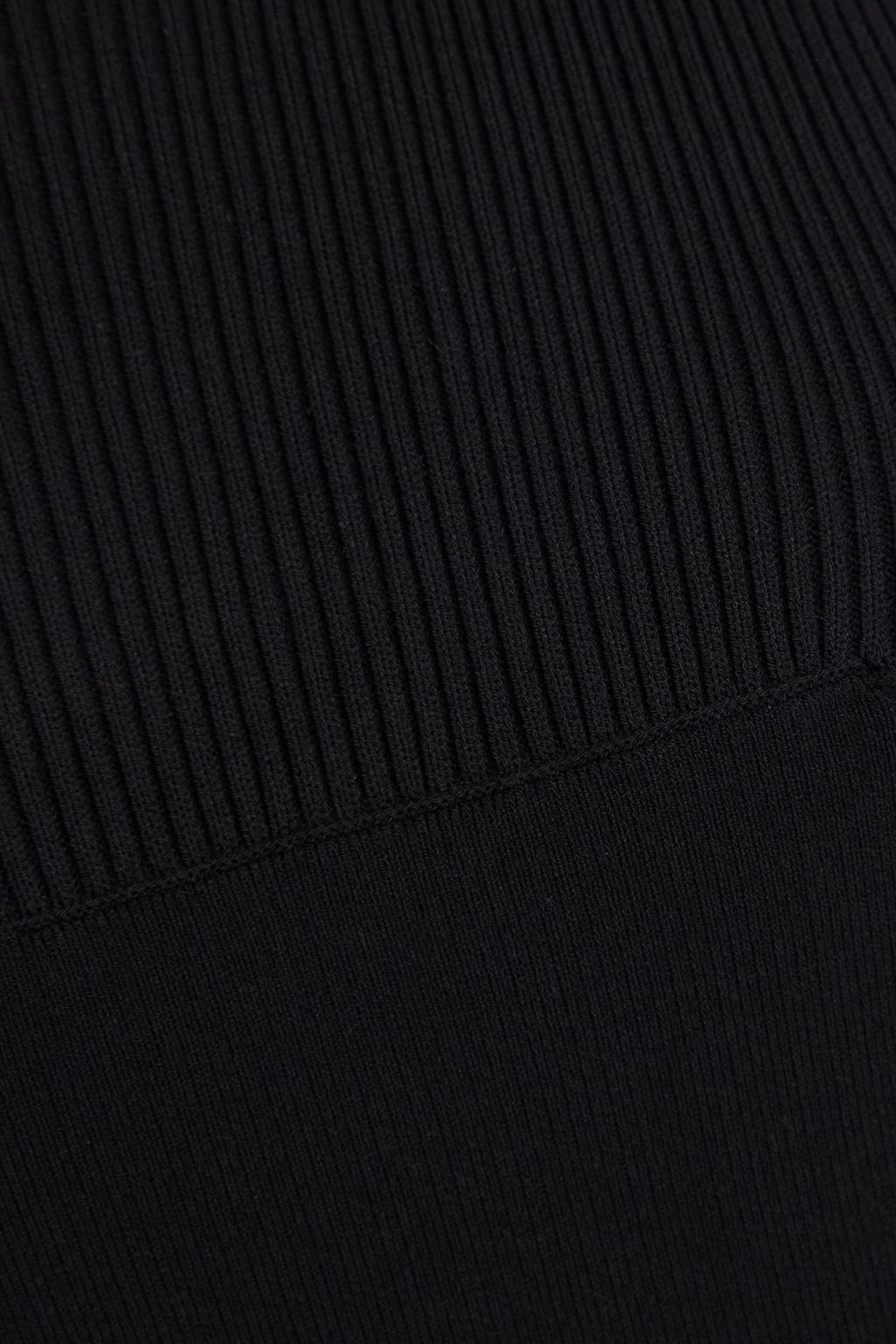 RICK OWENS فستان طويل بحبكة نسيج مطاط