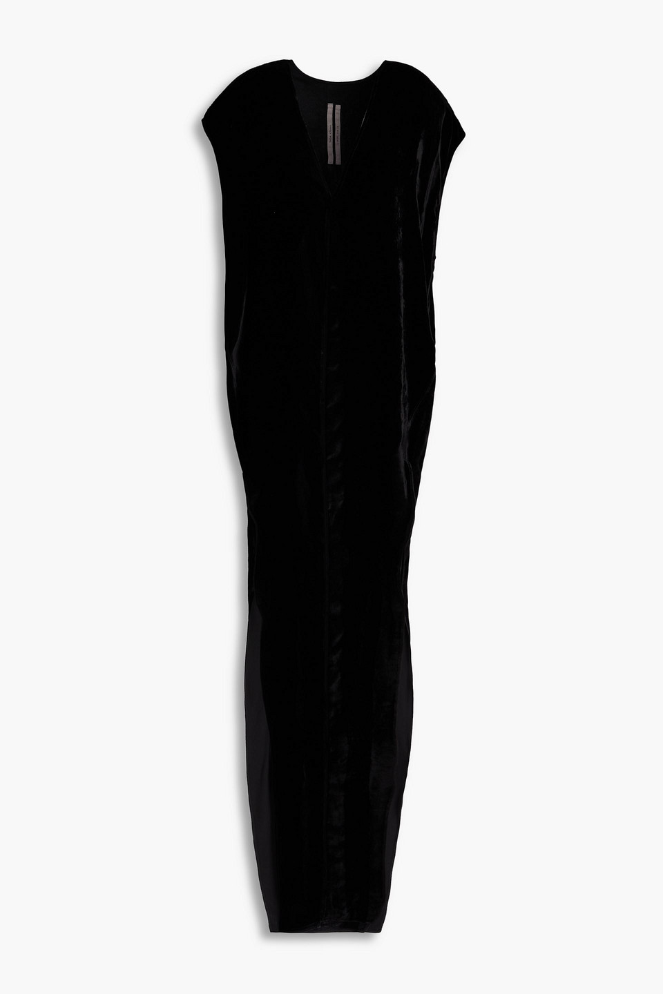 Rick Owens Arrowhead Velvet Gown In Schwarz