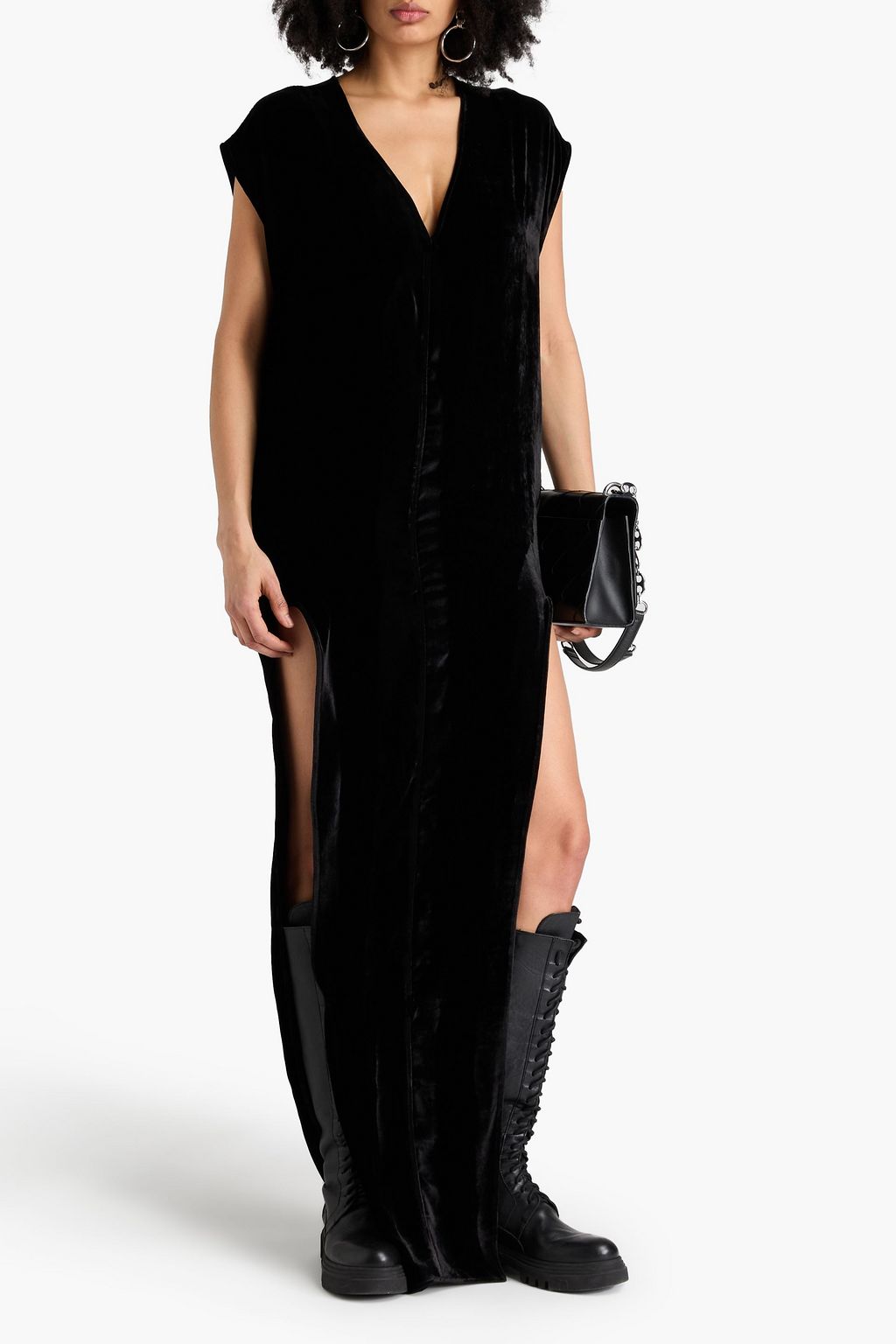 RICK OWENS Arrowhead velvet gown