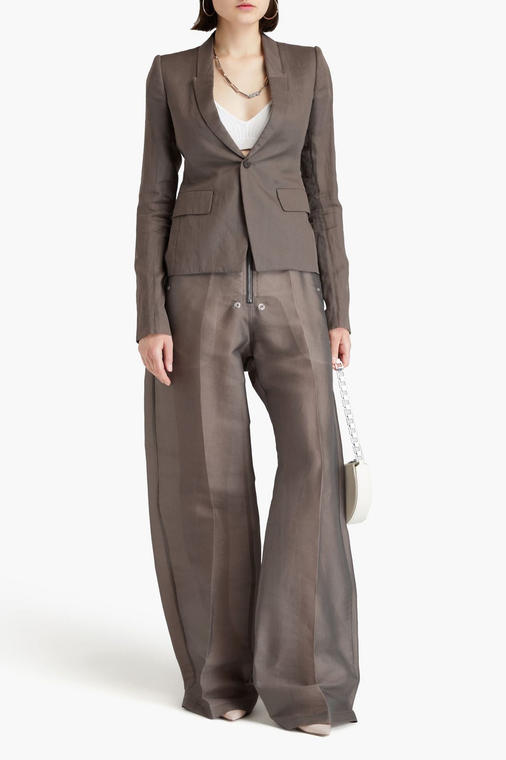 RICK OWENS Cotton-organza blazer