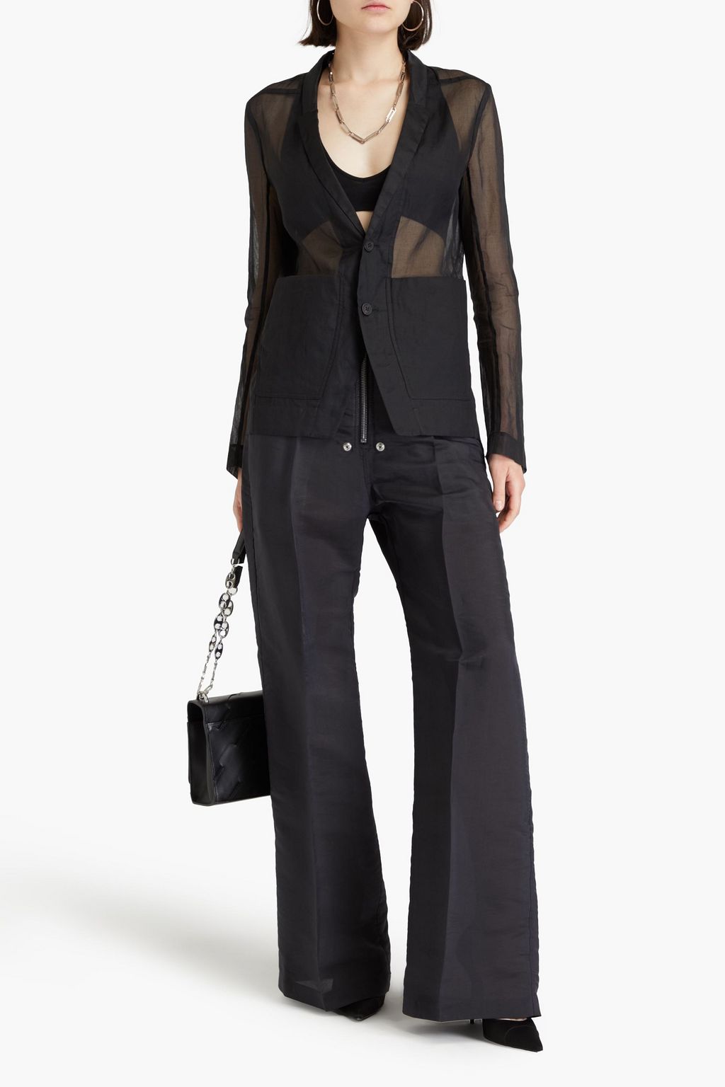 RICK OWENS Lido cotton-organza blazer