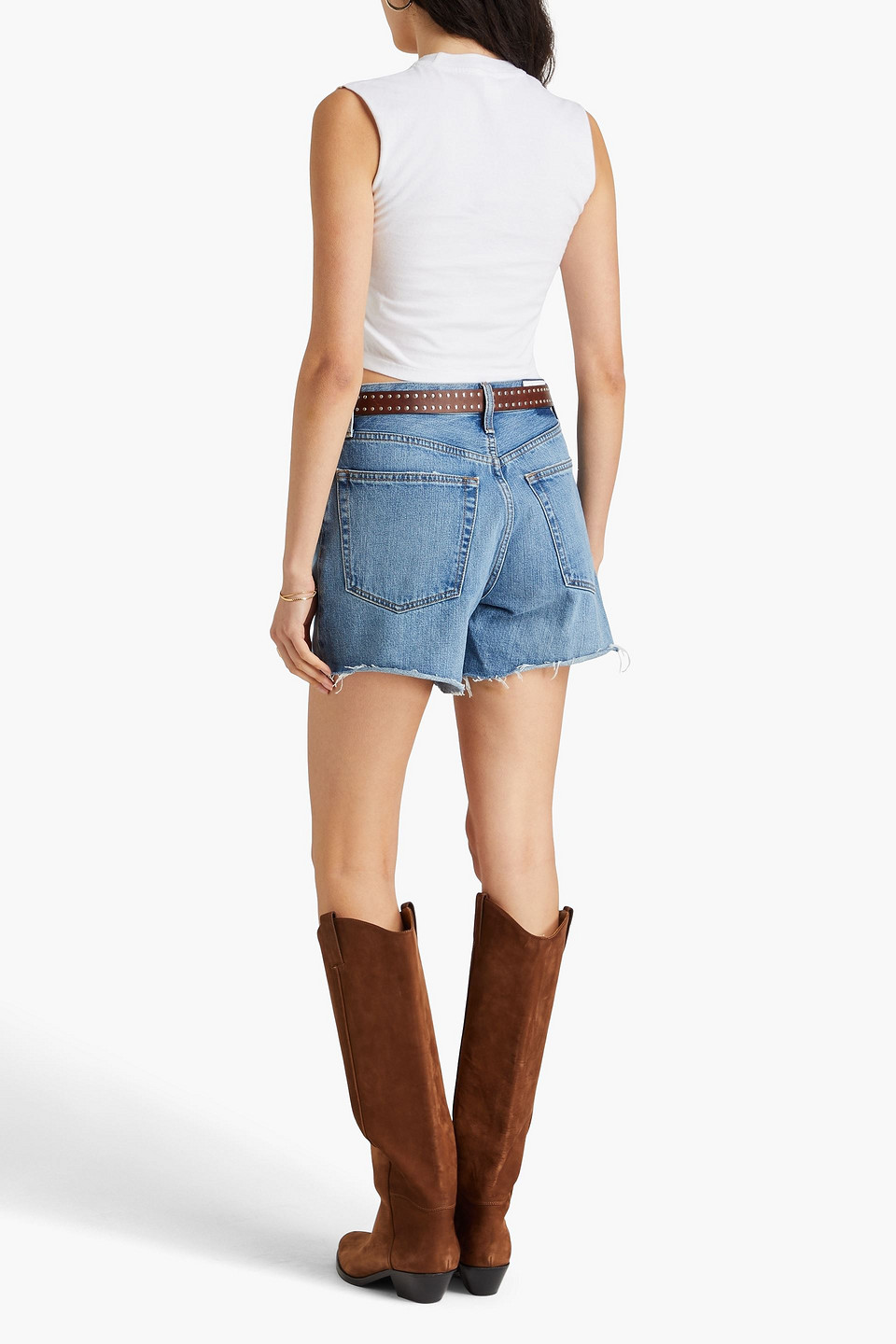 RE/DONE PRINTED COTTON-JERSEY TANK