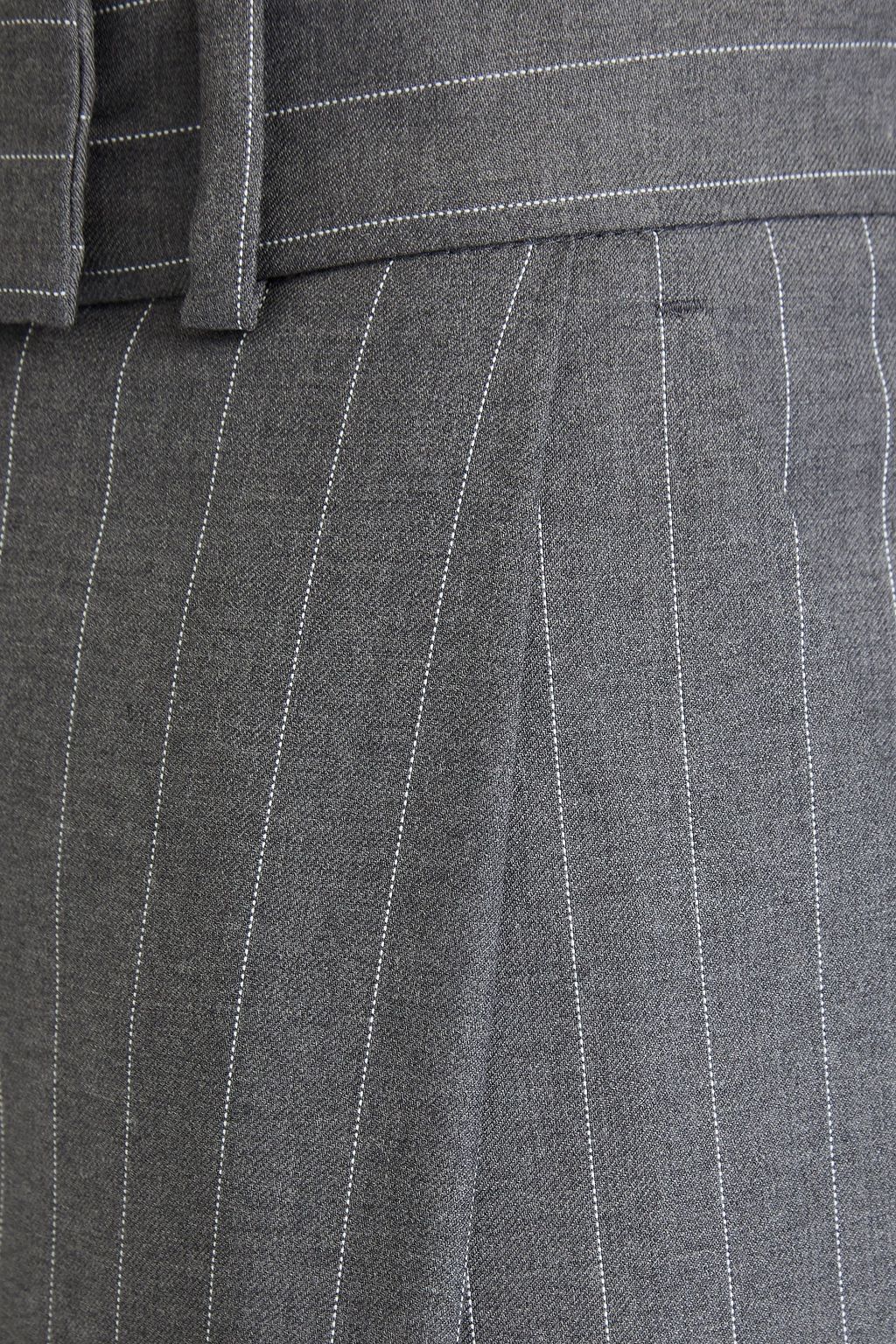 TOTEME Cropped pinstriped wool-twill tapered pants