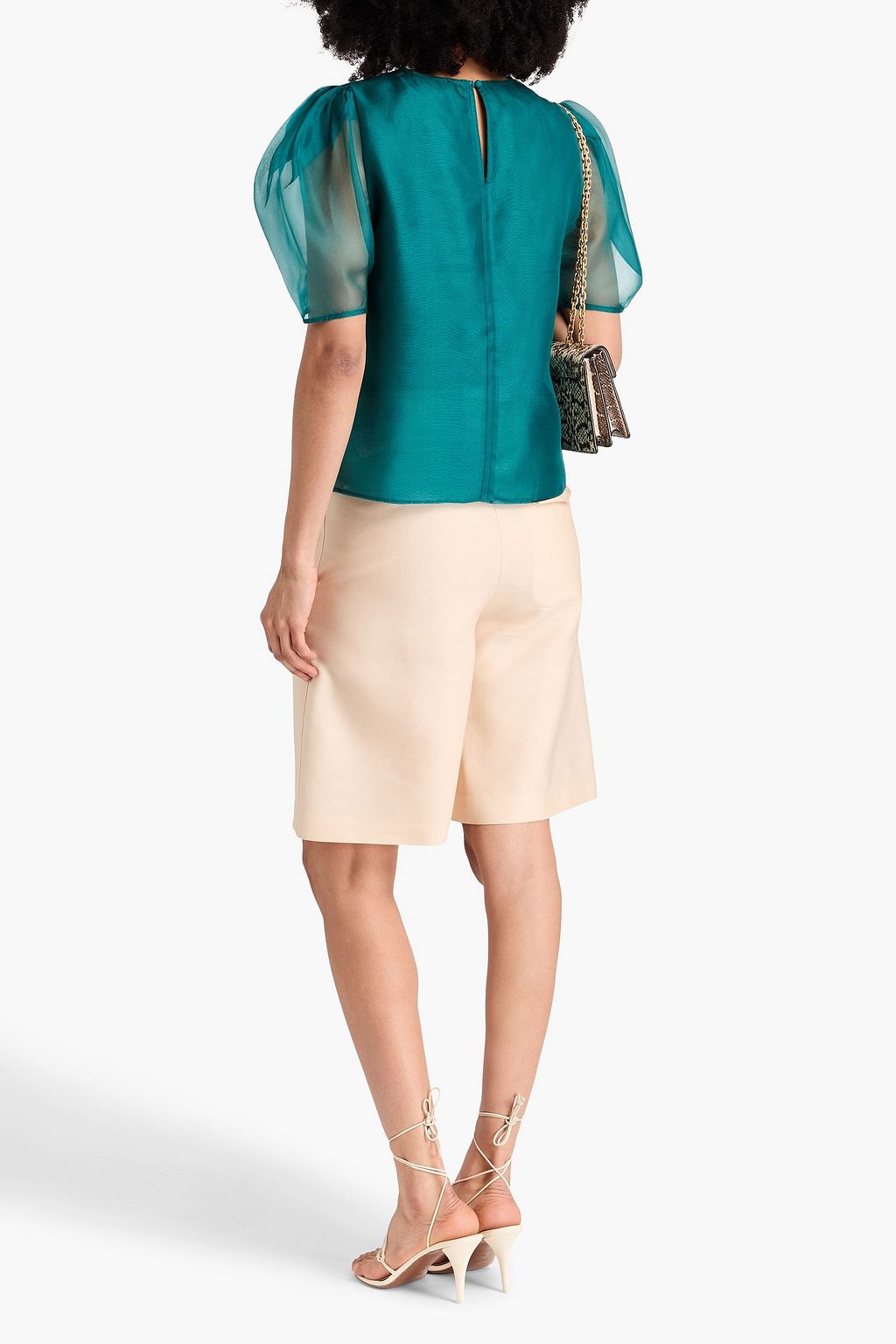 ULLA JOHNSON Lana silk-organza blouse