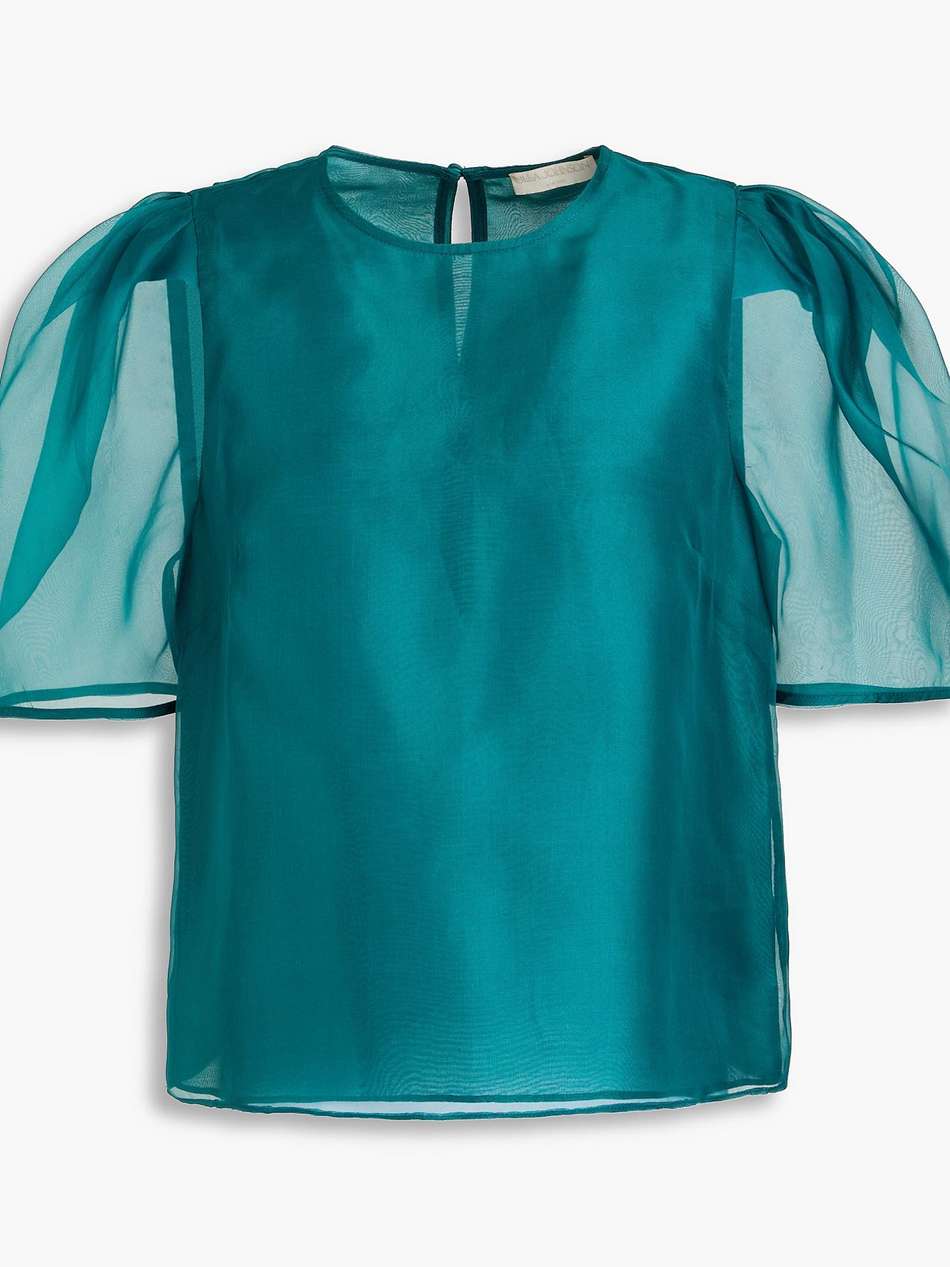 lana silk-organza blouse