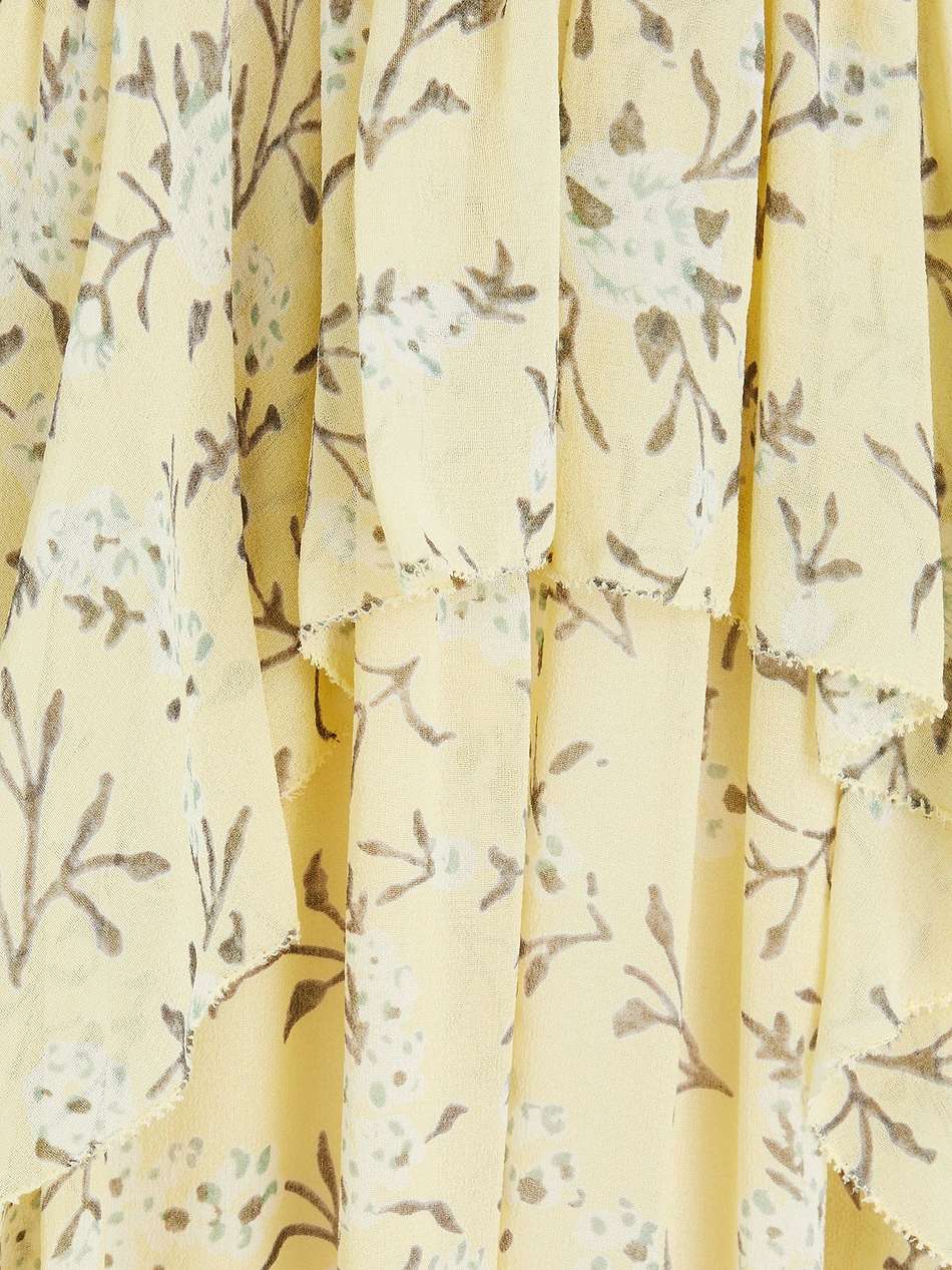 caterina floral-print silk-georgette midi dress