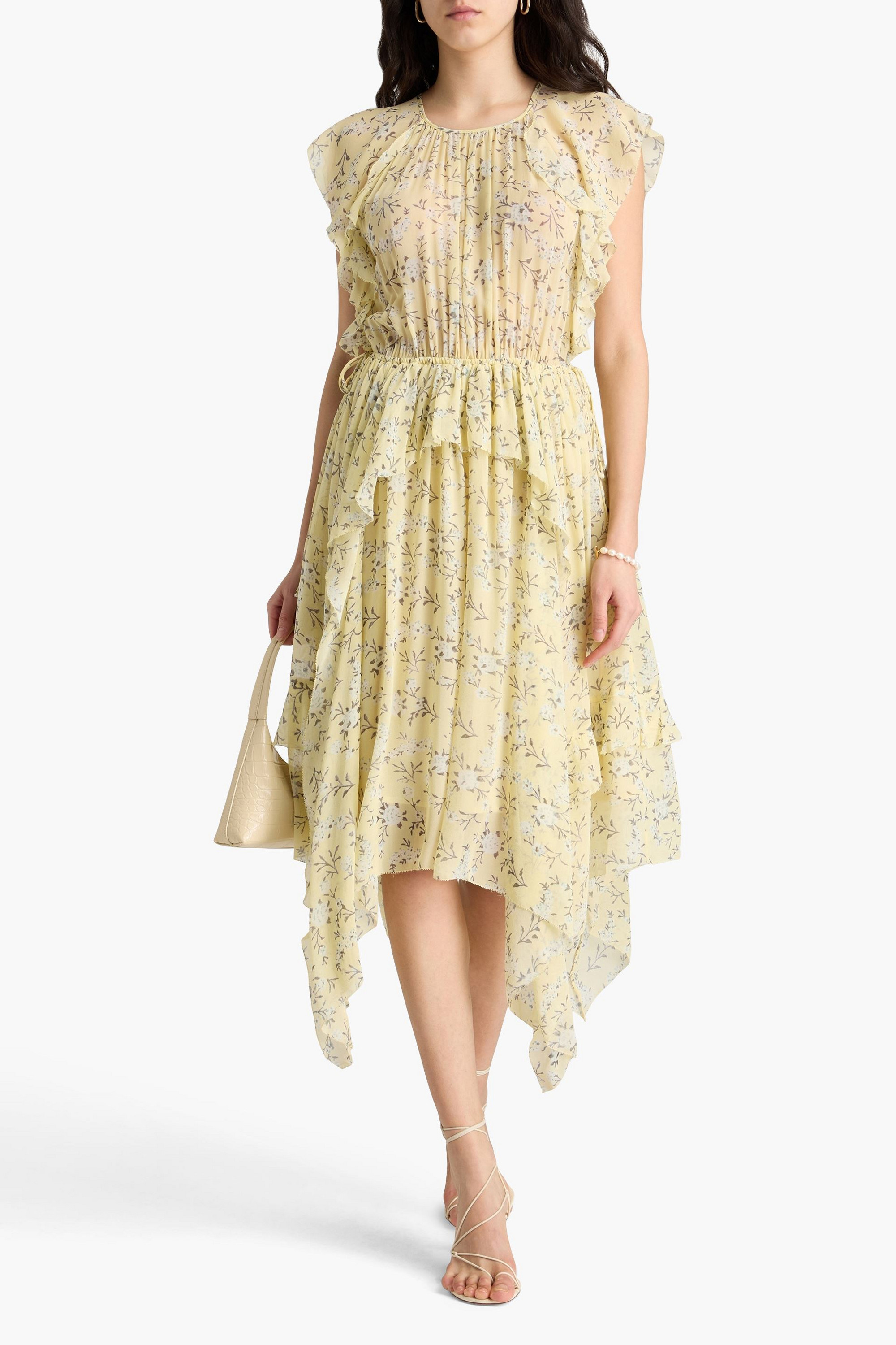 Ulla Johnson Caterina floral-print silk-georgette midi dress