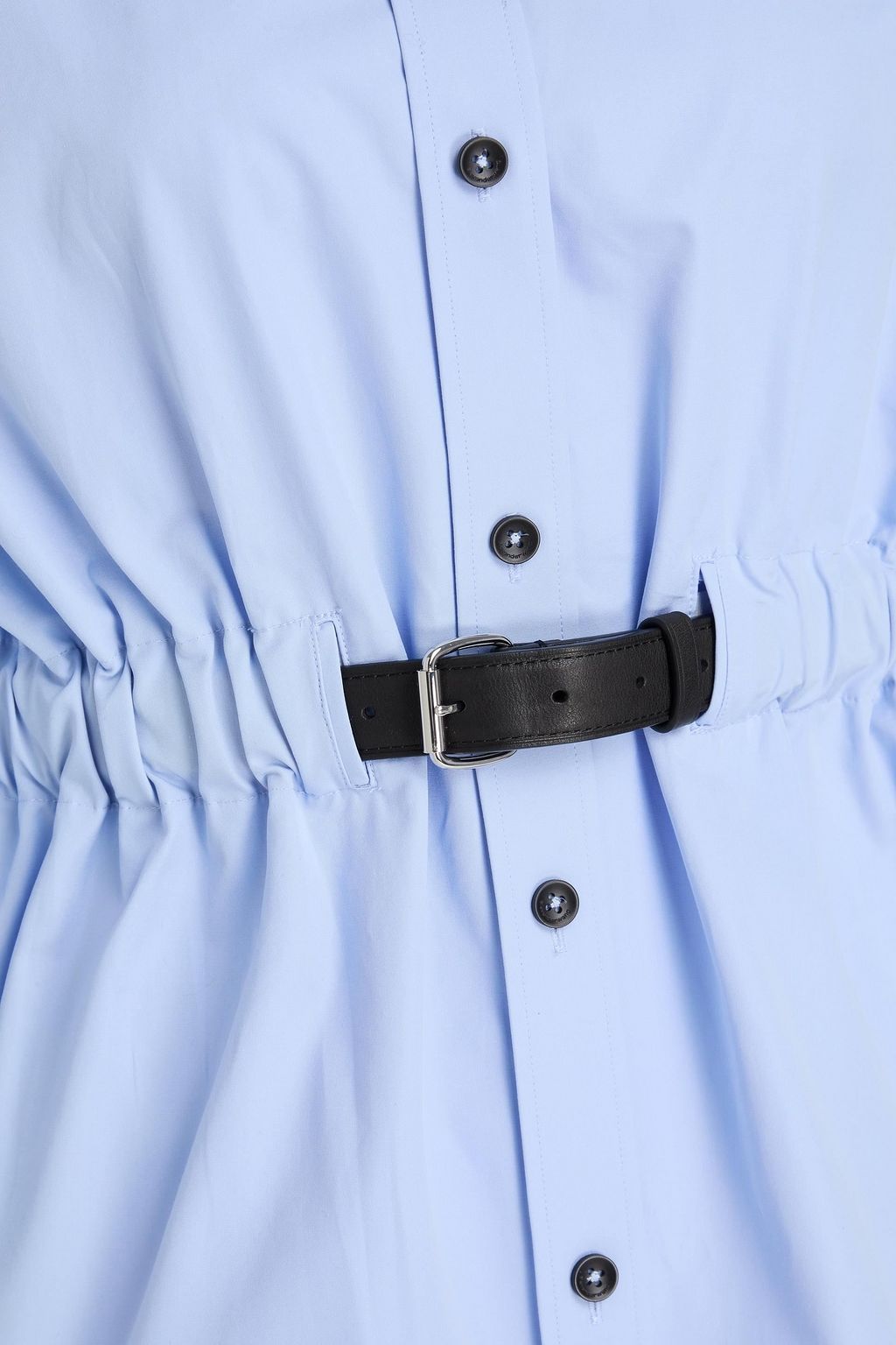 ALEXANDER WANG Gathered cotton-poplin shirt