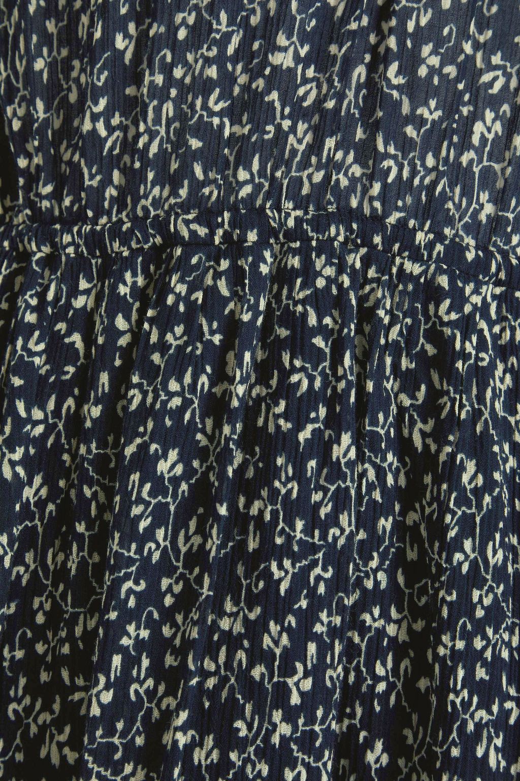 ULLA JOHNSON Anja ruffled floral-print cotton-crepon midi dress