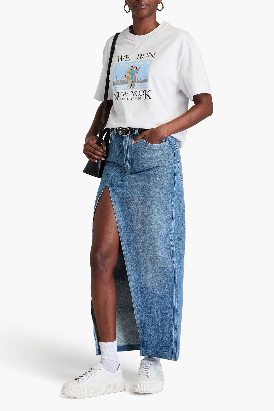  Alexander Wang - Denim Maxi Skirt - Blue - 24 