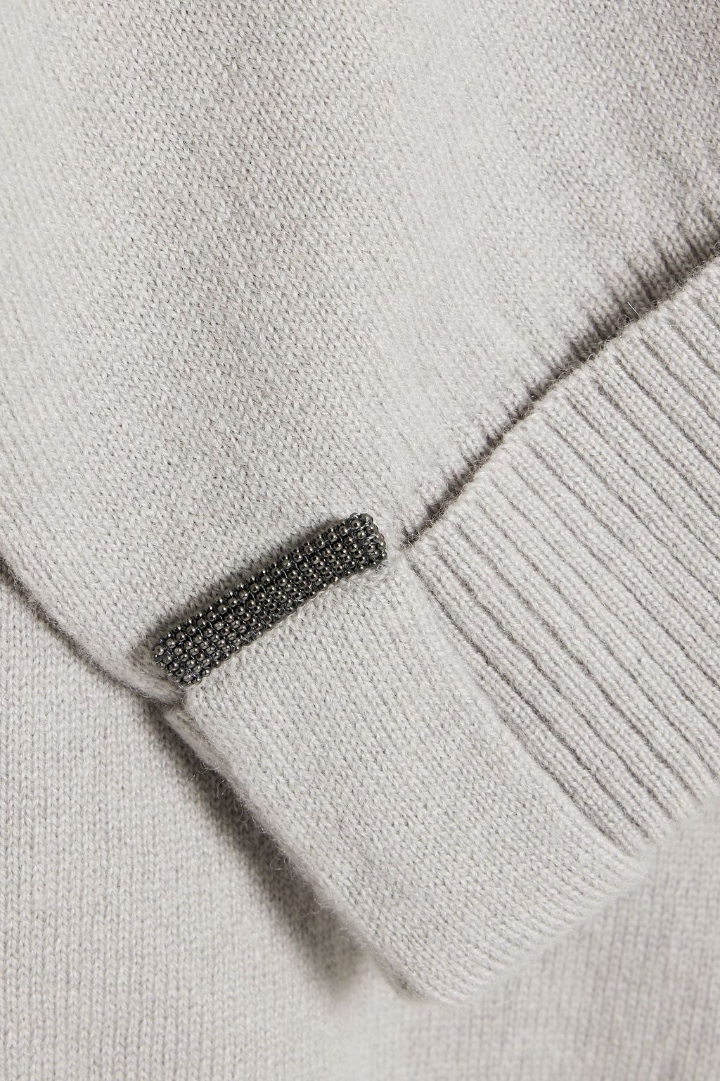 BRUNELLO CUCINELLI Bead-embellished cashmere sweater