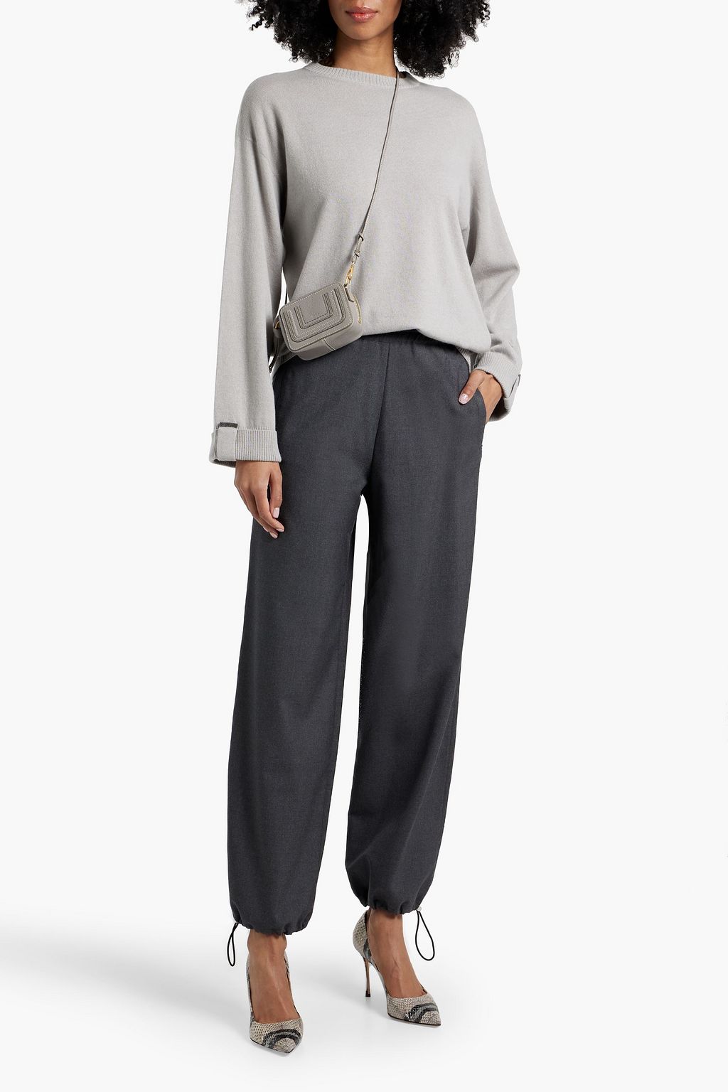 BRUNELLO CUCINELLI Bead-embellished cashmere sweater
