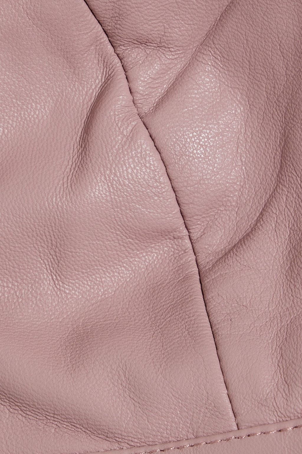 RICK OWENS Leather halterneck bra top