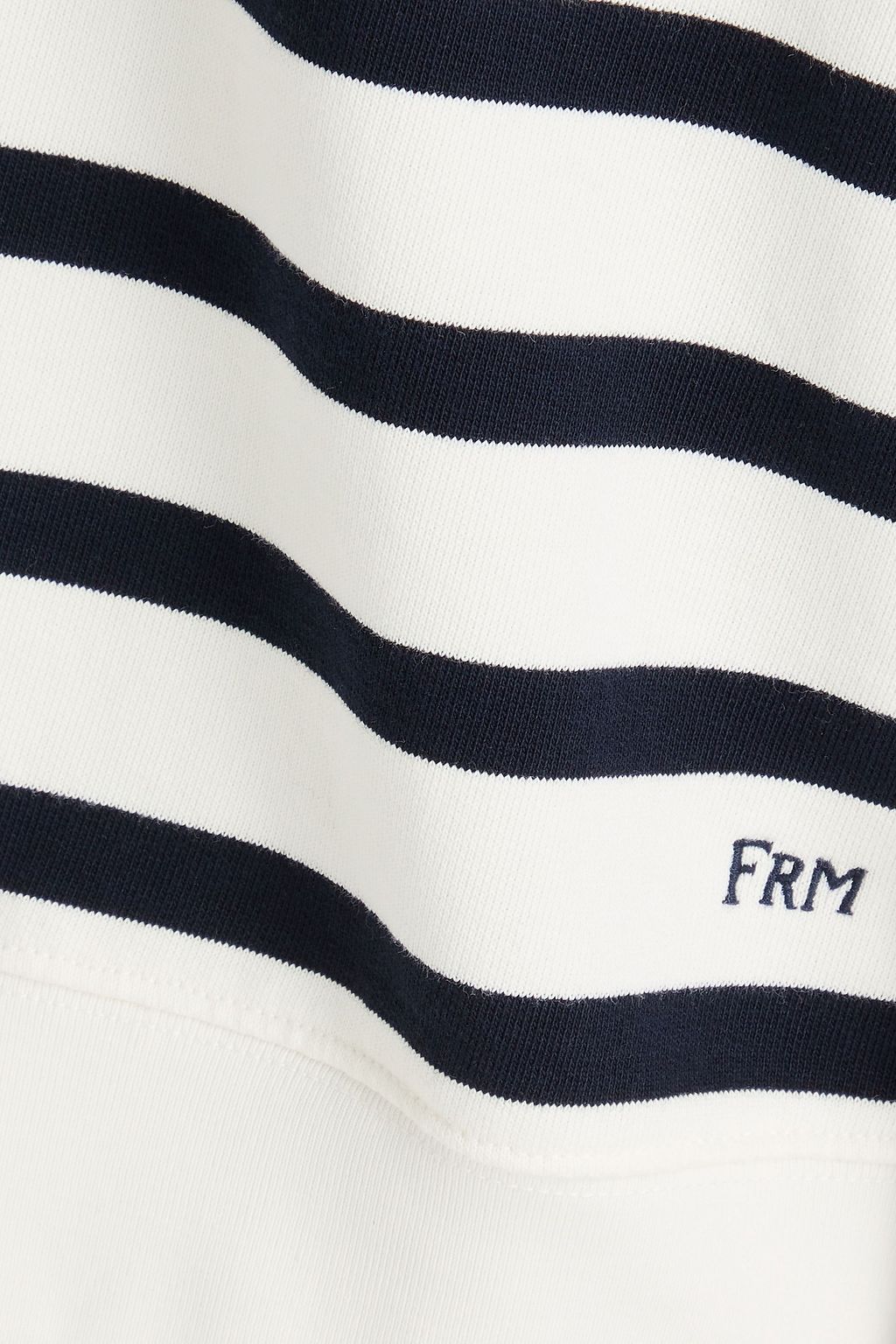FRAME Gestreiftes Sweatshirt aus Frottee aus einer Baumwollmischung