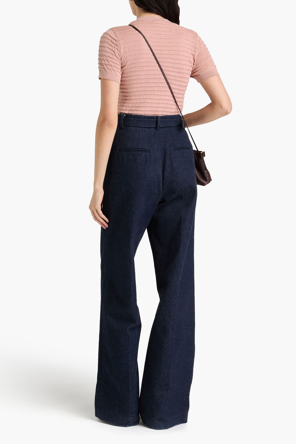 Frame Cashmere Puff-sleeve Sweater In Altrosa