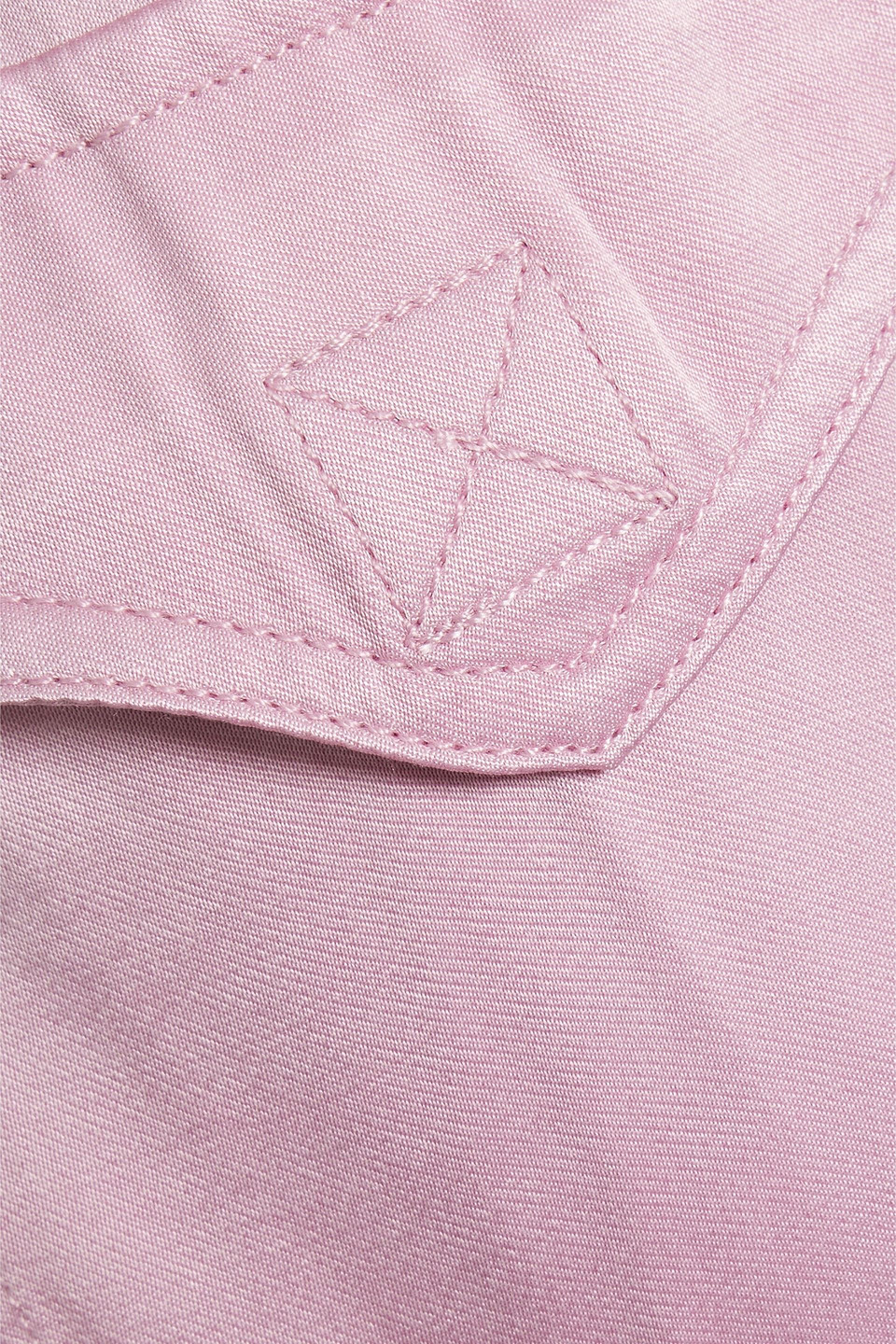 Ganni Cupro And Ecovero™-blend Satin Cargo Pants In Baby Pink