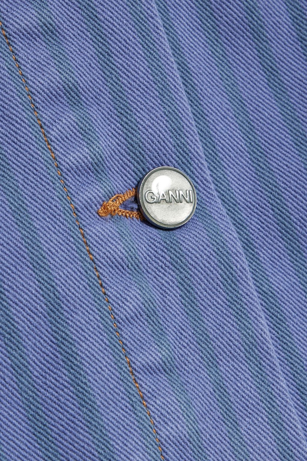 GANNI Striped denim jacket