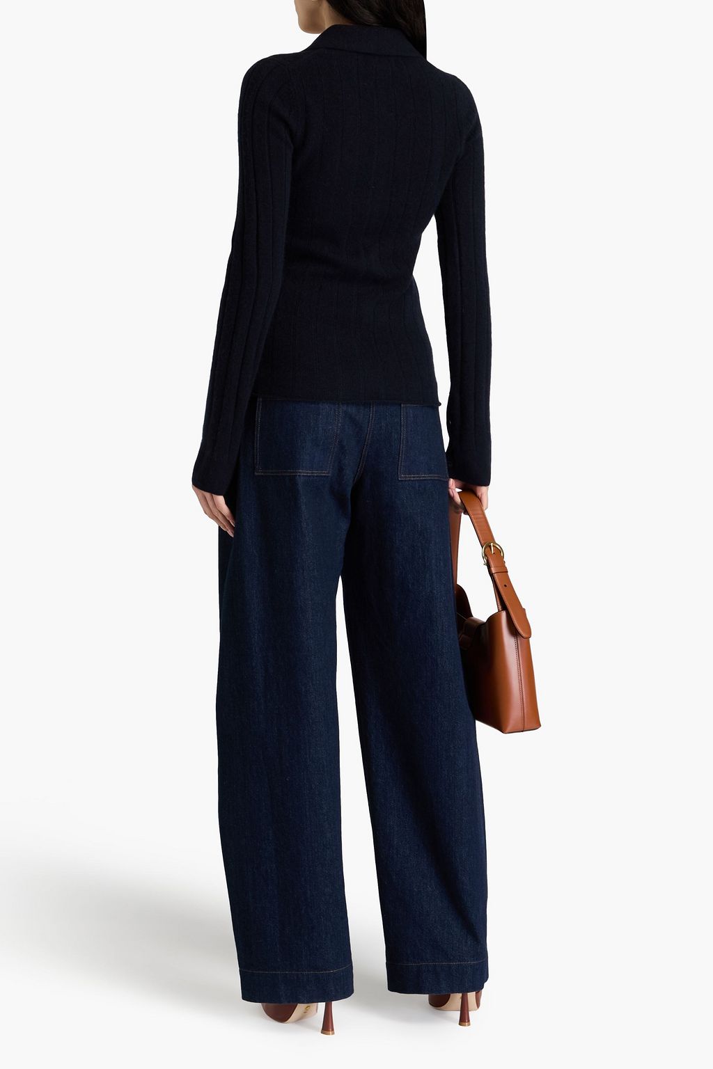 NAADAM Ribbed cashmere cardigan