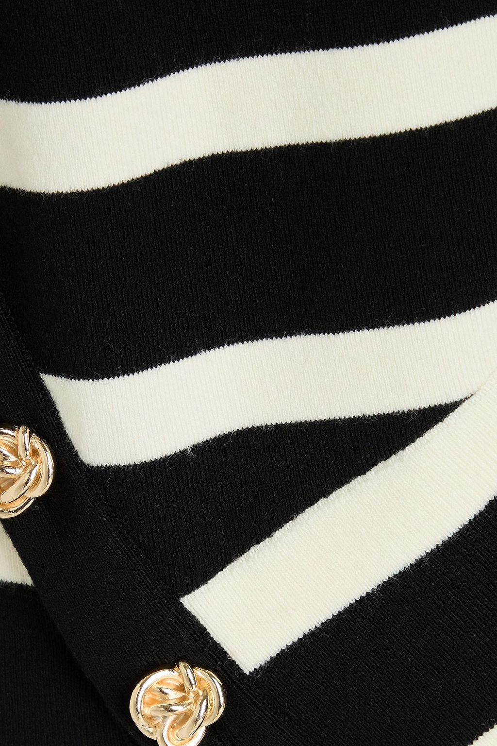 MCQUEEN Striped wool-blend sweater
