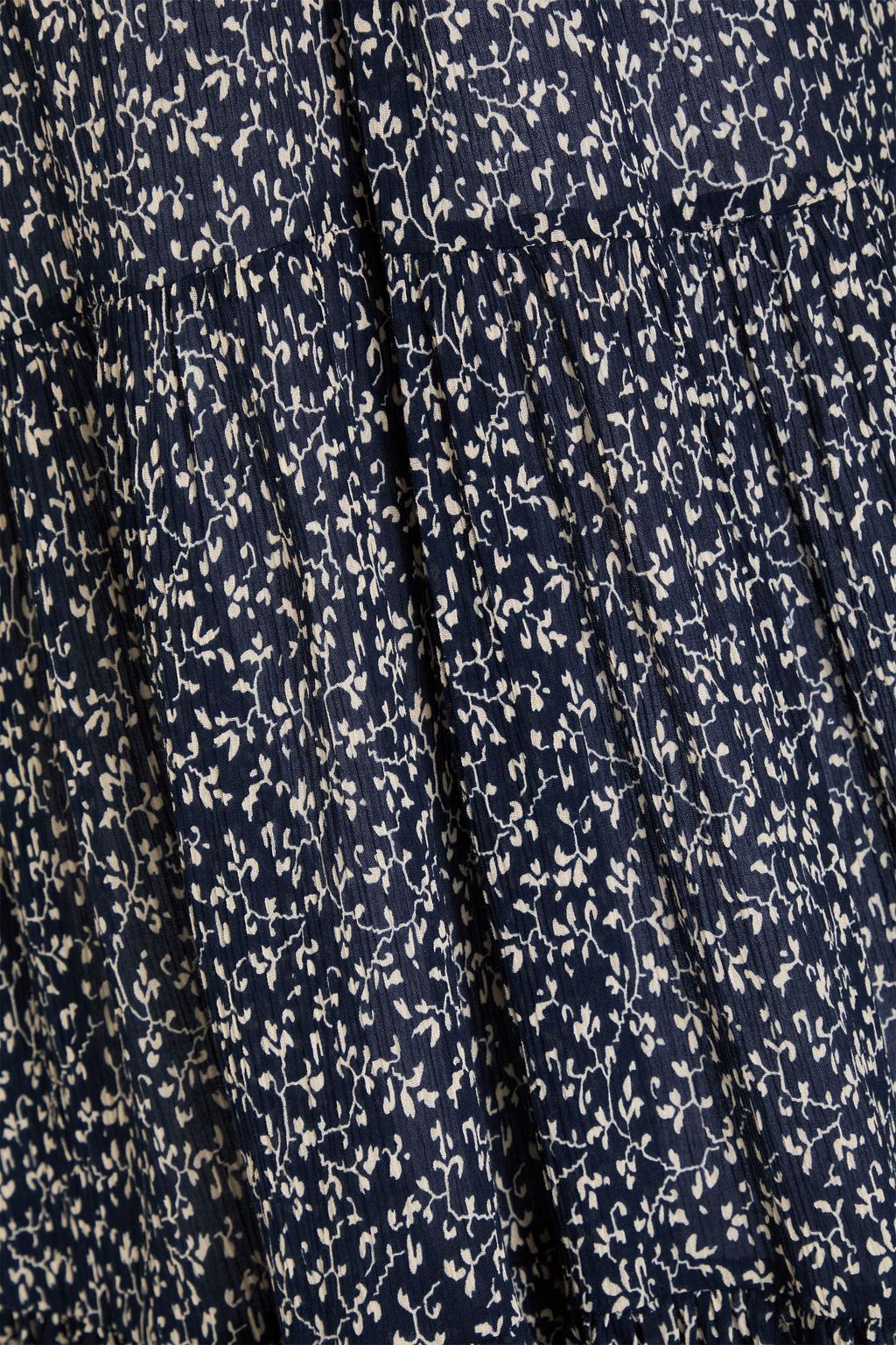 ULLA JOHNSON Doris ruffled floral-print cotton-crepon dress
