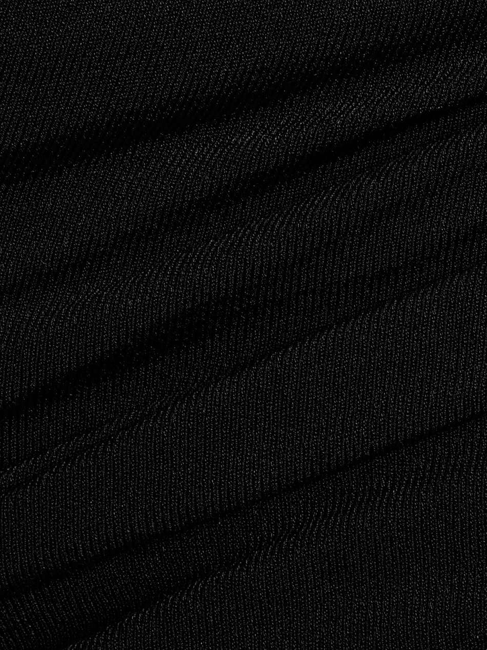 aerica off-the-shoulder ruched stretch-jersey mini dress