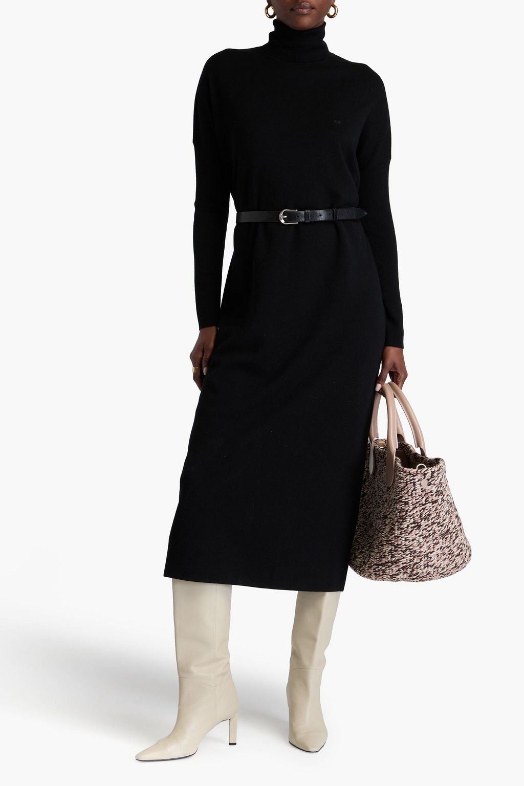 MAX MARA Futura wool turtleneck midi dress