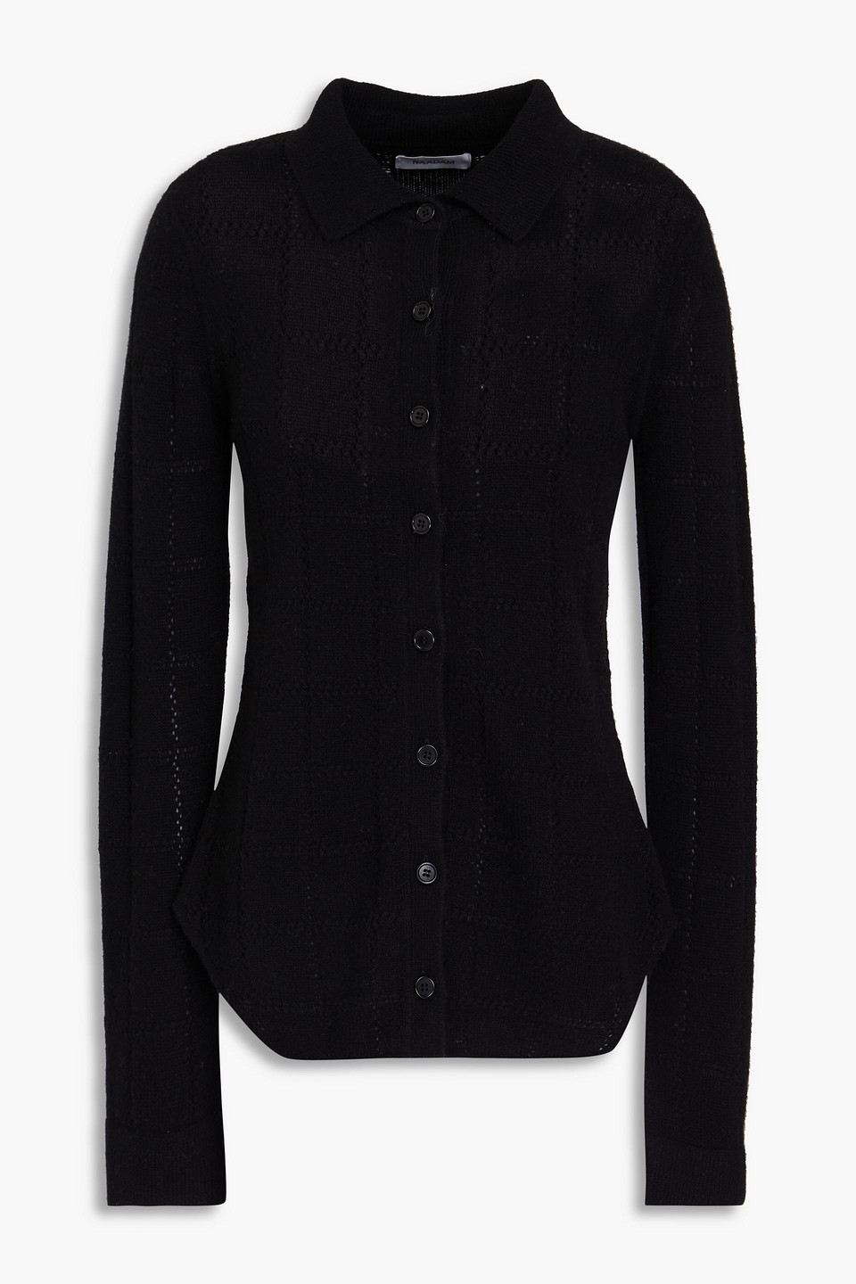 Naadam Cardigan Aus Pointelle-strick Aus Kaschmir In Schwarz