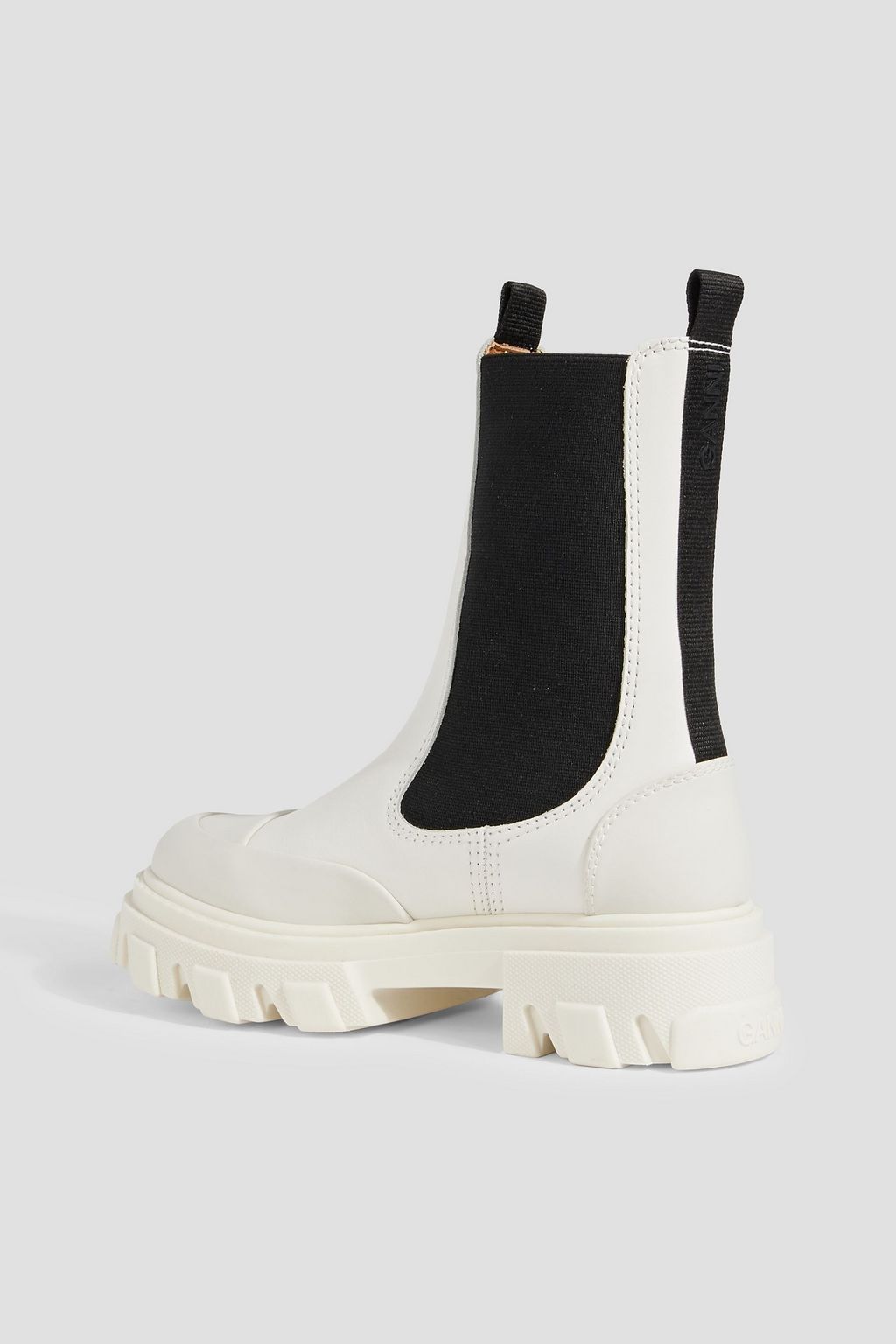 GANNI Leather Chelsea boots