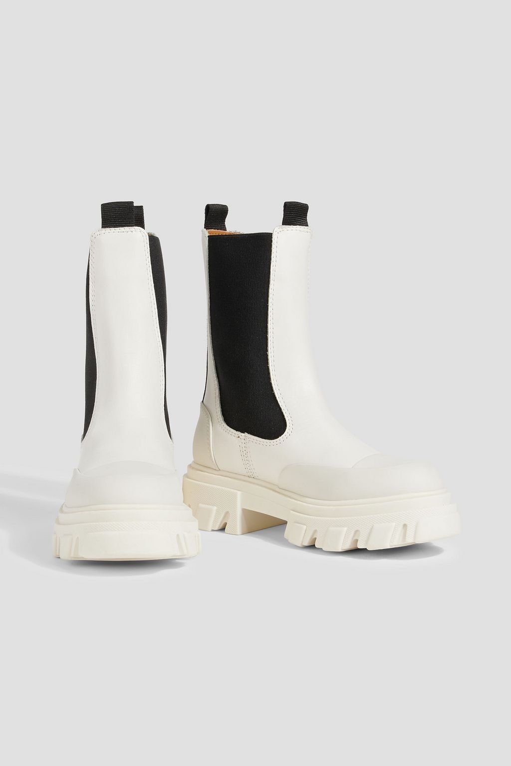 GANNI Leather Chelsea boots