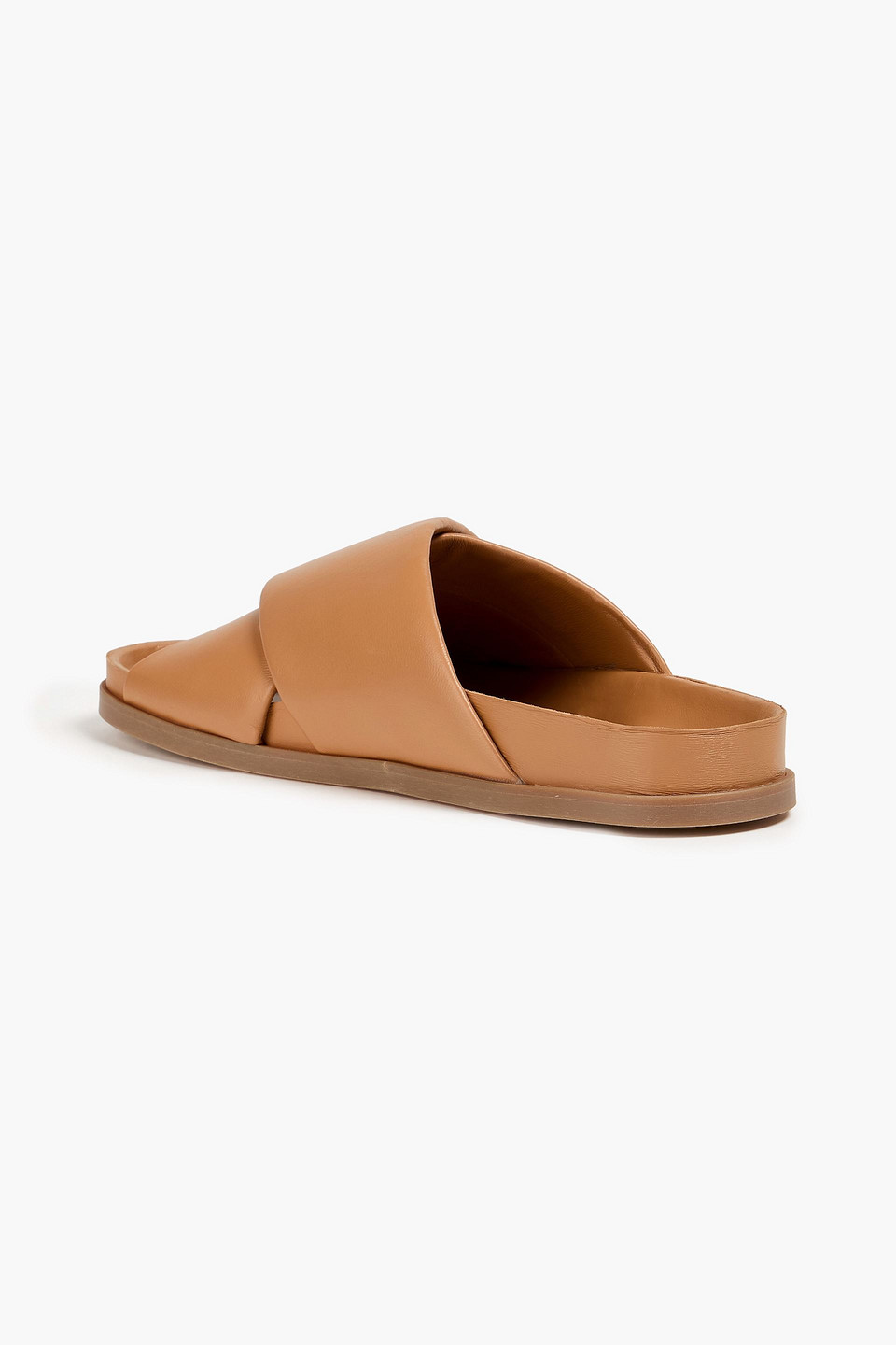Mansur Gavriel Leather Sandals In Camel