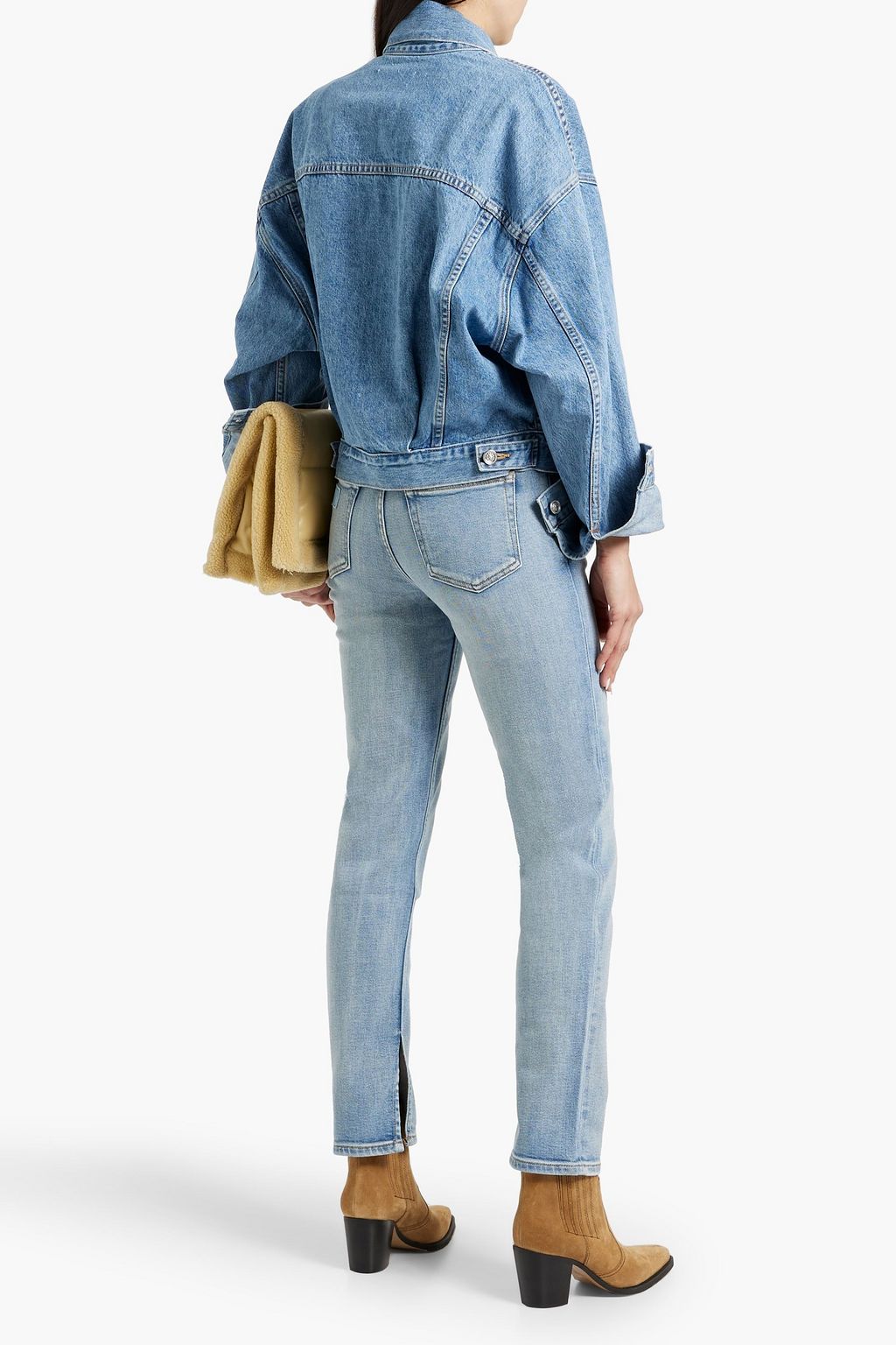 GANNI Mid-rise straight-leg jeans