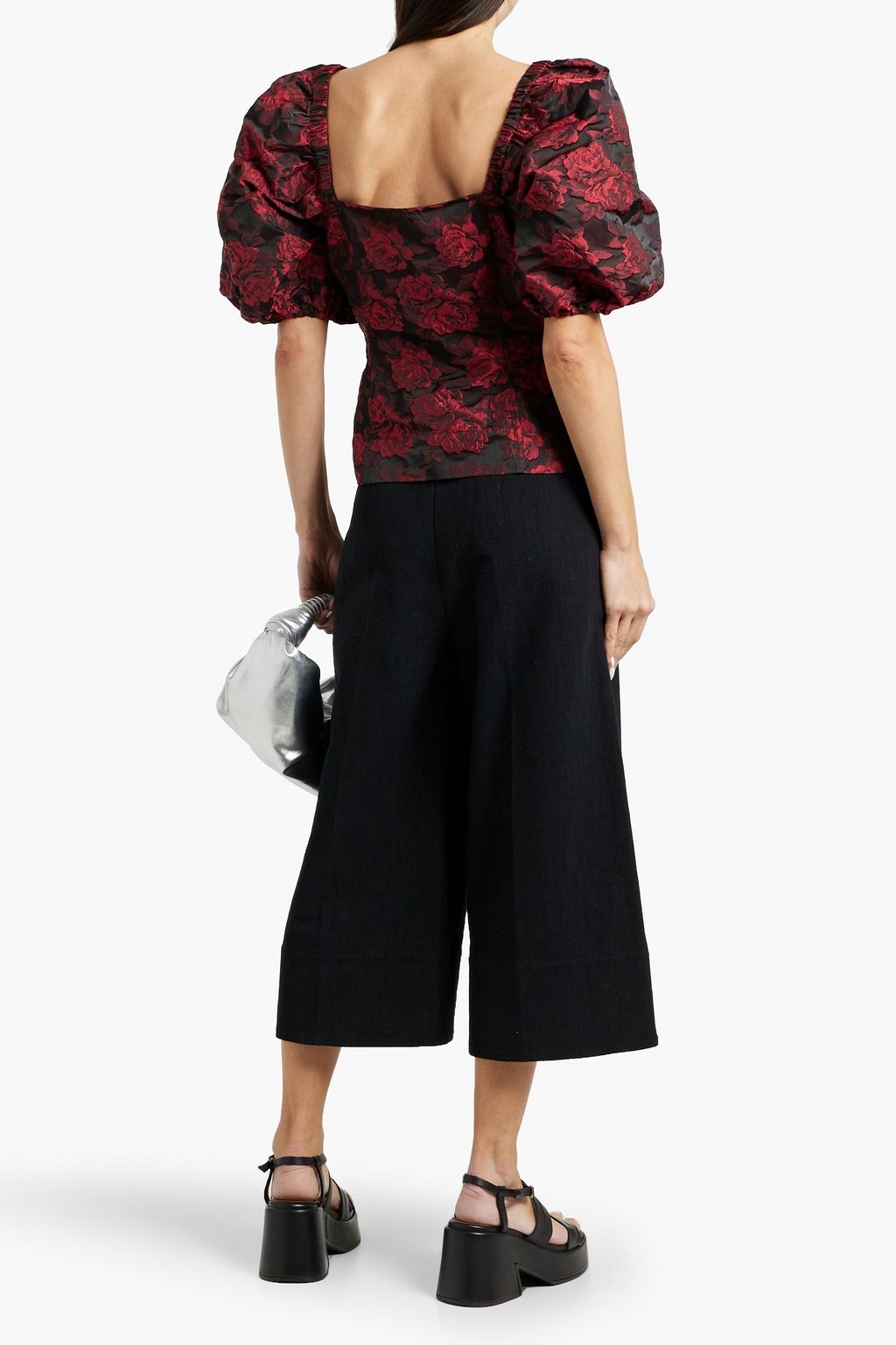 GANNI Brocade top