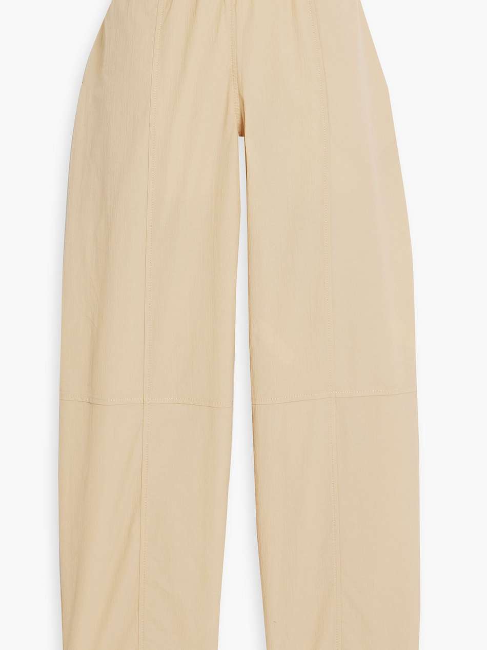 cotton-blend tapered pants