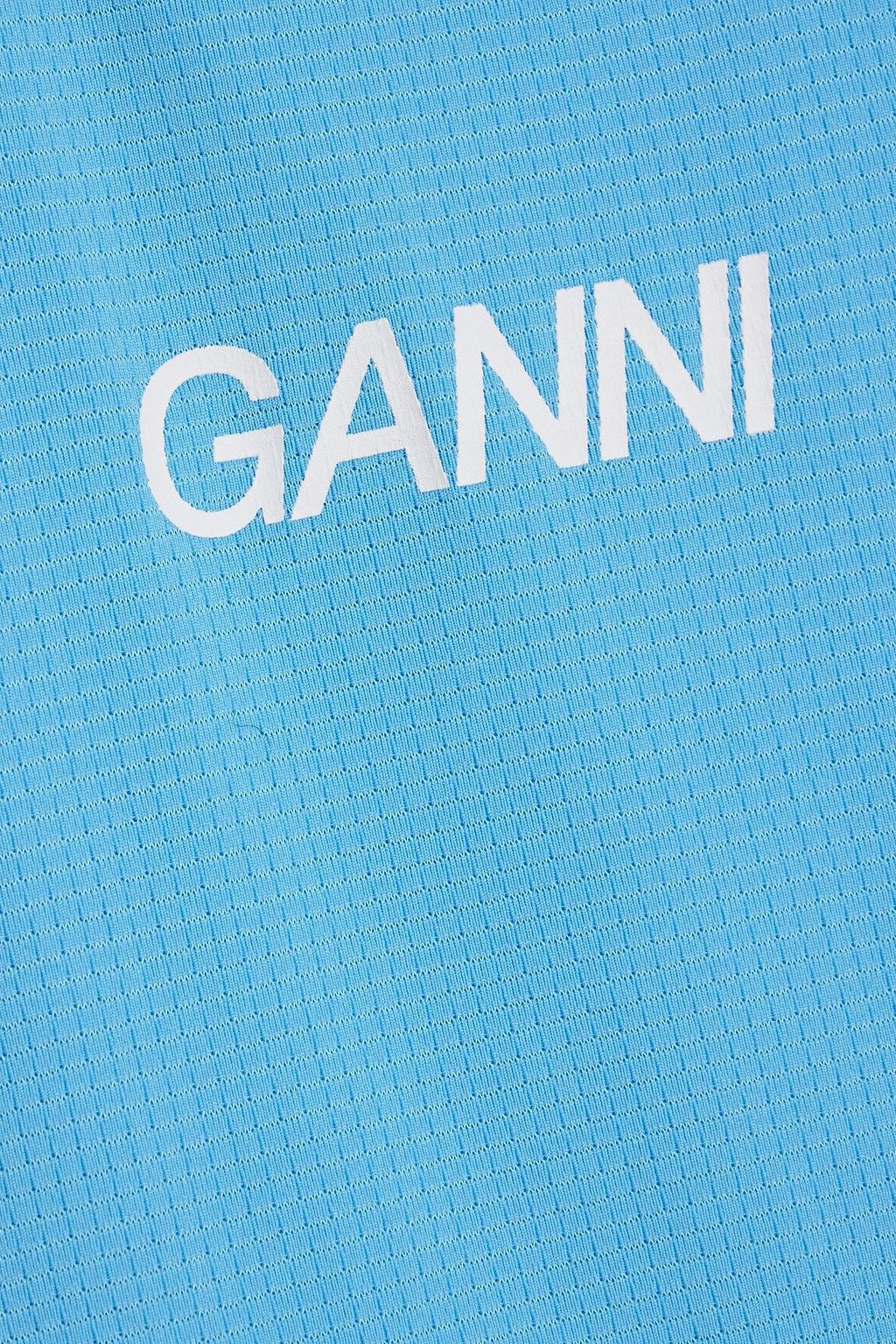 GANNI Logo-print stretch-jersey T-shirt