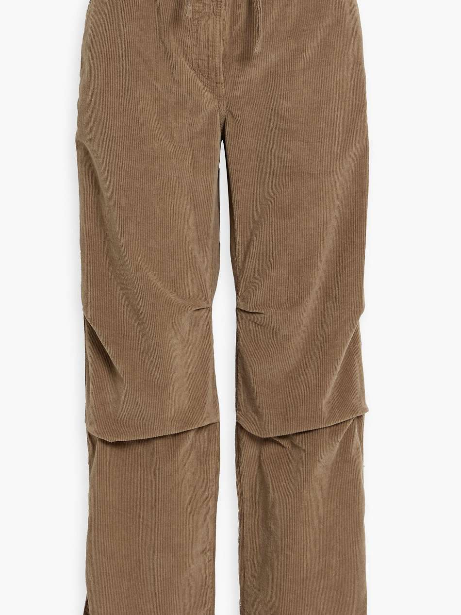 cotton-blend corduroy straight-leg pants