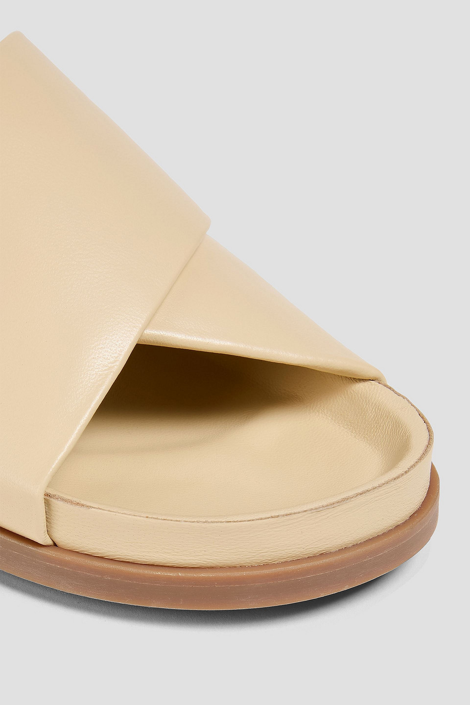 Mansur Gavriel Everyday Leather Sandals In Cream