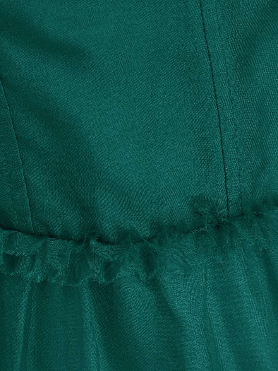 gisele ruffled silk-organza midi dress