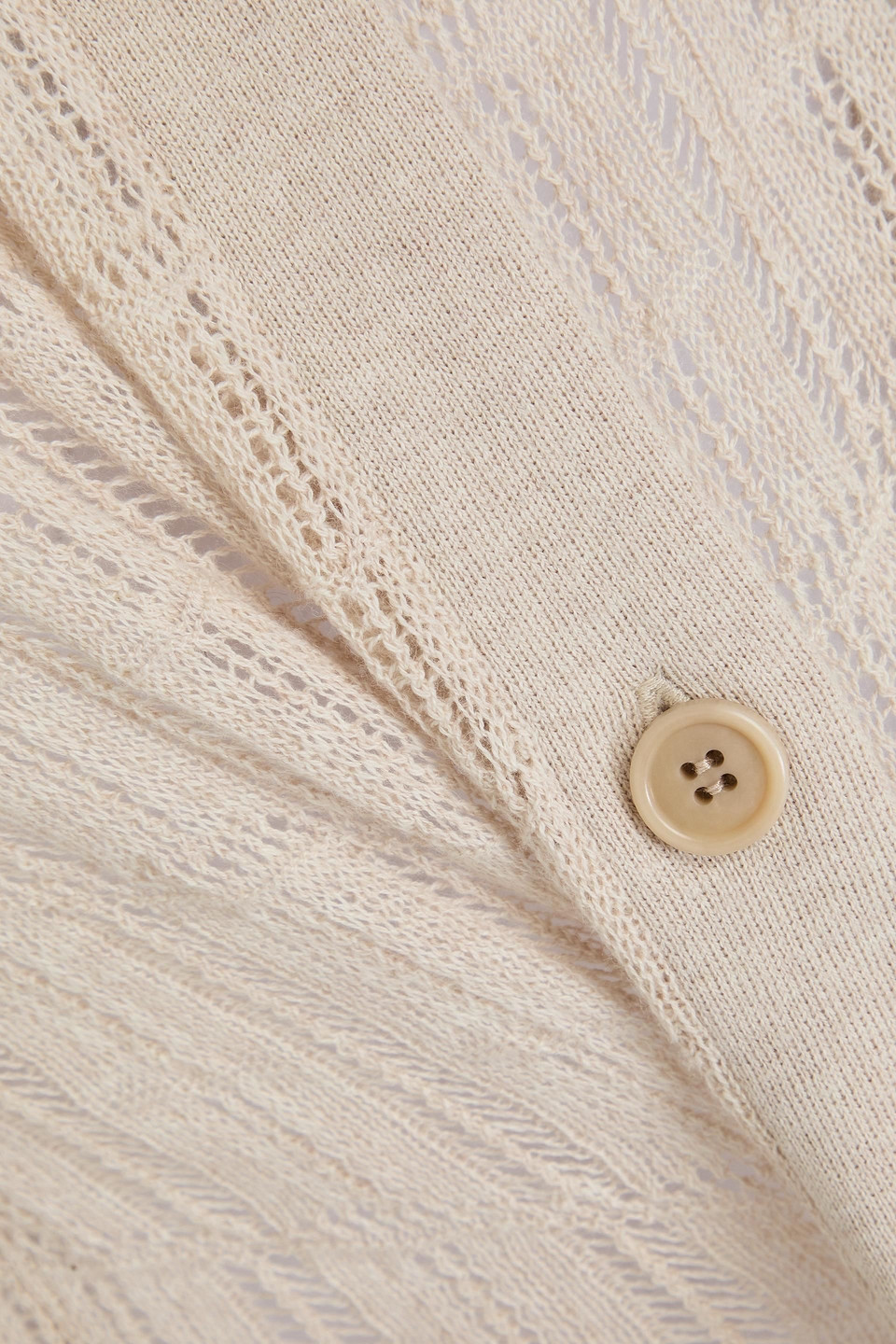 Naadam Pointelle-knit Cotton, Silk And Cashmere-blend Shirt In Beige