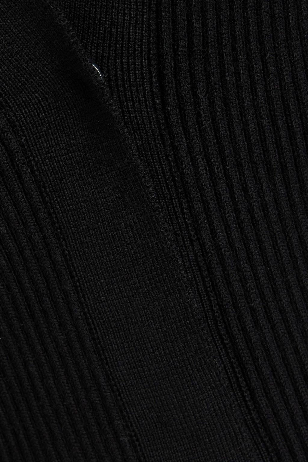 ALAÏA Ribbed wool-blend cardigan