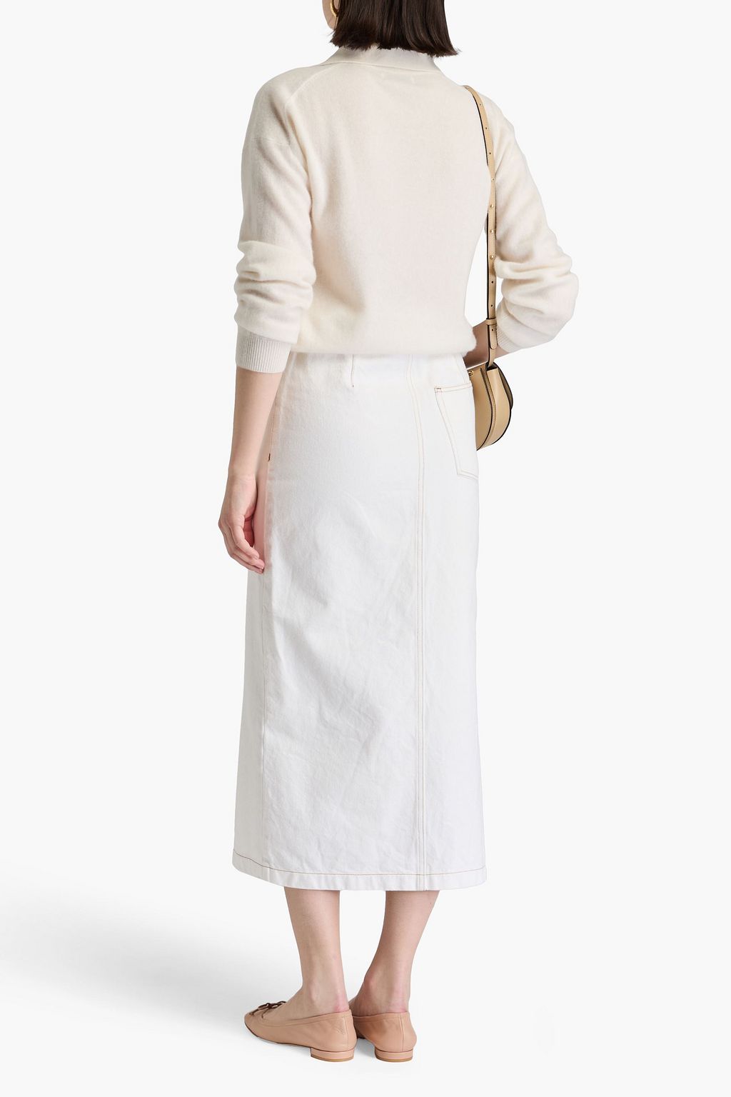 NAADAM Mélange cashmere polo sweater
