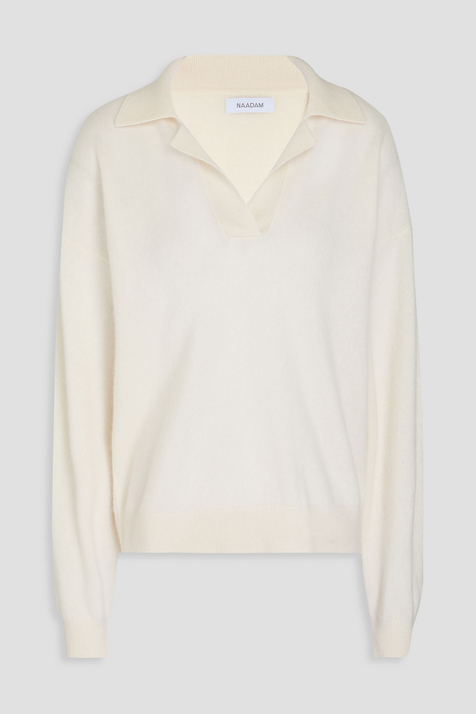 Naadam Kaschmirpullover Mit Polokragen In Elfenbein